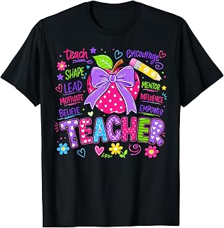 Happy First Day of School Teacher Tee Women Back to School T-Shirt Unisex T-shirt, Sweatshirt, Hoodie, Long Sleeve Tee - T-Shirt, Sweatshirt, Hoodie