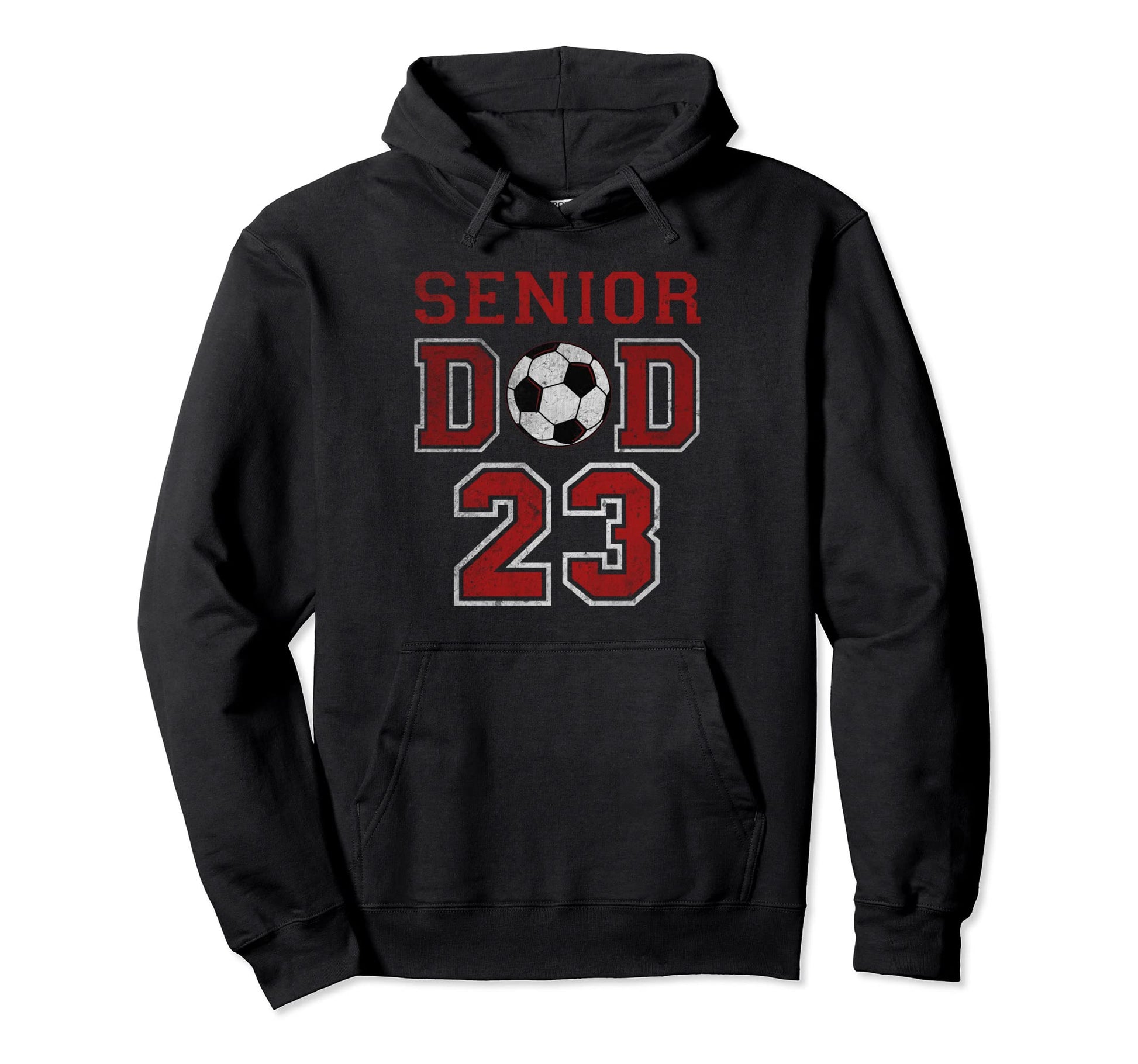 Proud Dad 2023 Senior Soccer Graduate Hoodie - Streetwear Style for Adults - T-Shirt, Sweatshirt, Hoodie