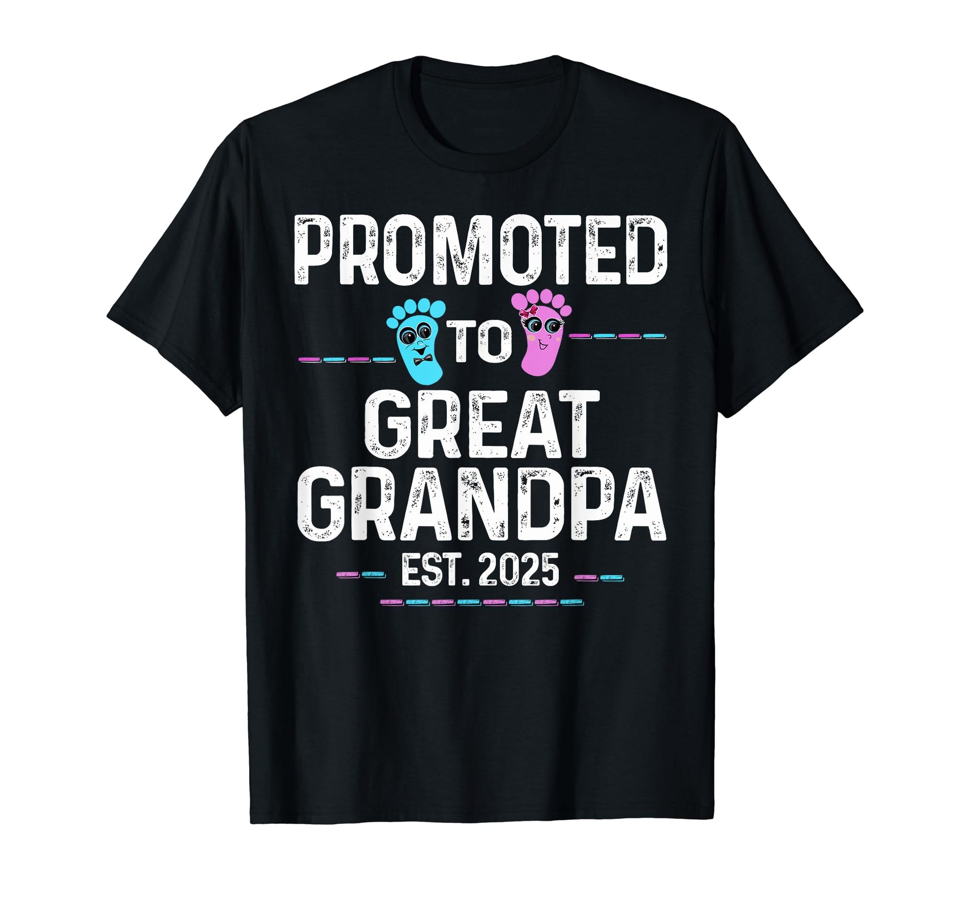Promoted To Great Grandpa 2025 T-Shirt - Custom Art Print for Adults - T-Shirt, Sweatshirt, Hoodie