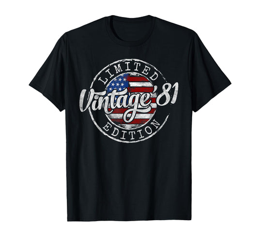 1981 Stamp 45Th Birthday Gift 45 Year Old T-Shirt - Graphic Print Unisex - T-Shirt, Sweatshirt, Hoodie