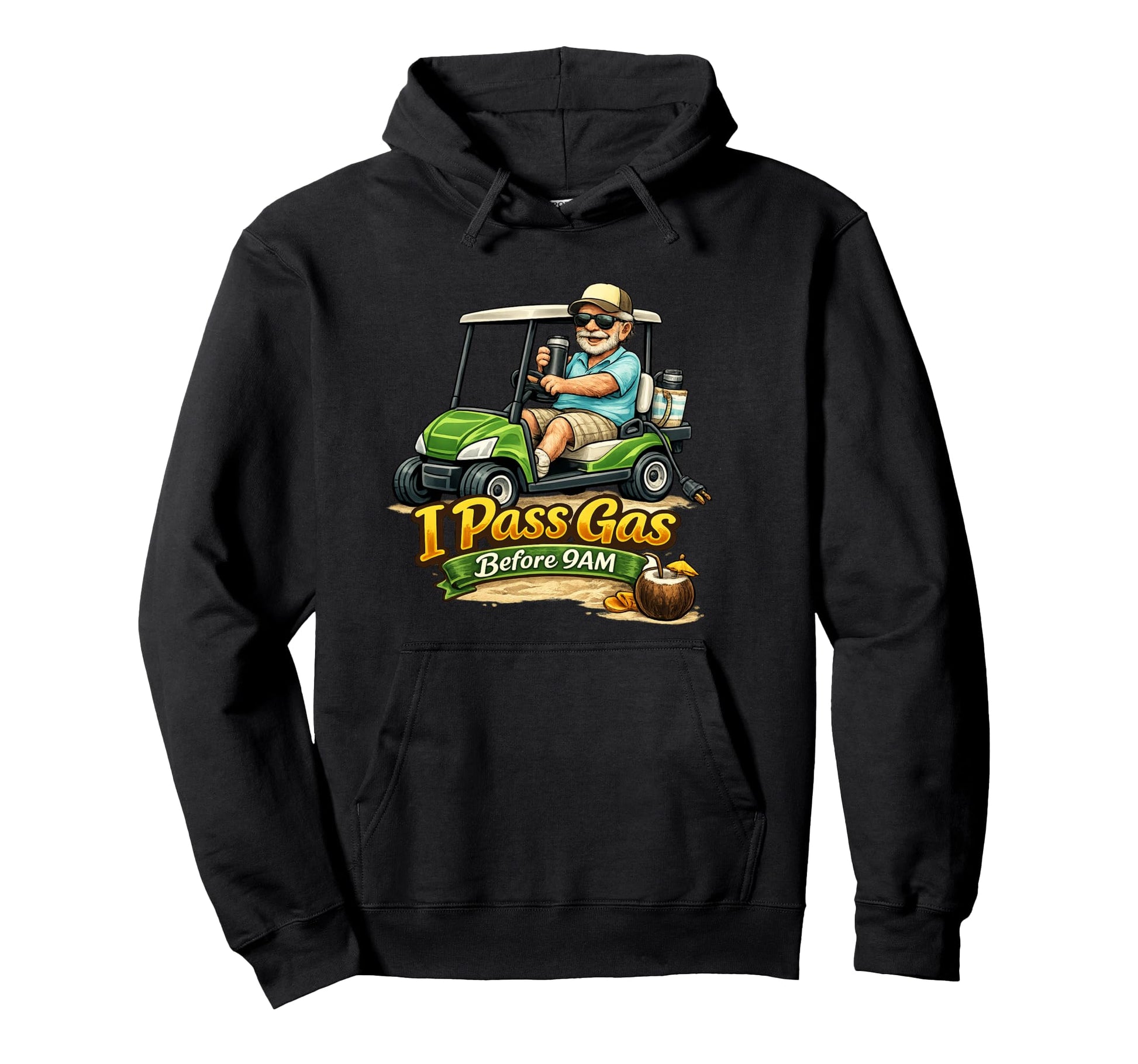 I Pass Gas Before 9Am Grandpa Fathers Day Hoodie - Streetwear Style Unisex - T-Shirt, Sweatshirt, Hoodie