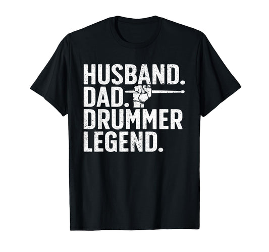 Best Drummer Dad Husband Drumming T-Shirt - Casual Everyday Wear Unisex - T-Shirt, Sweatshirt, Hoodie