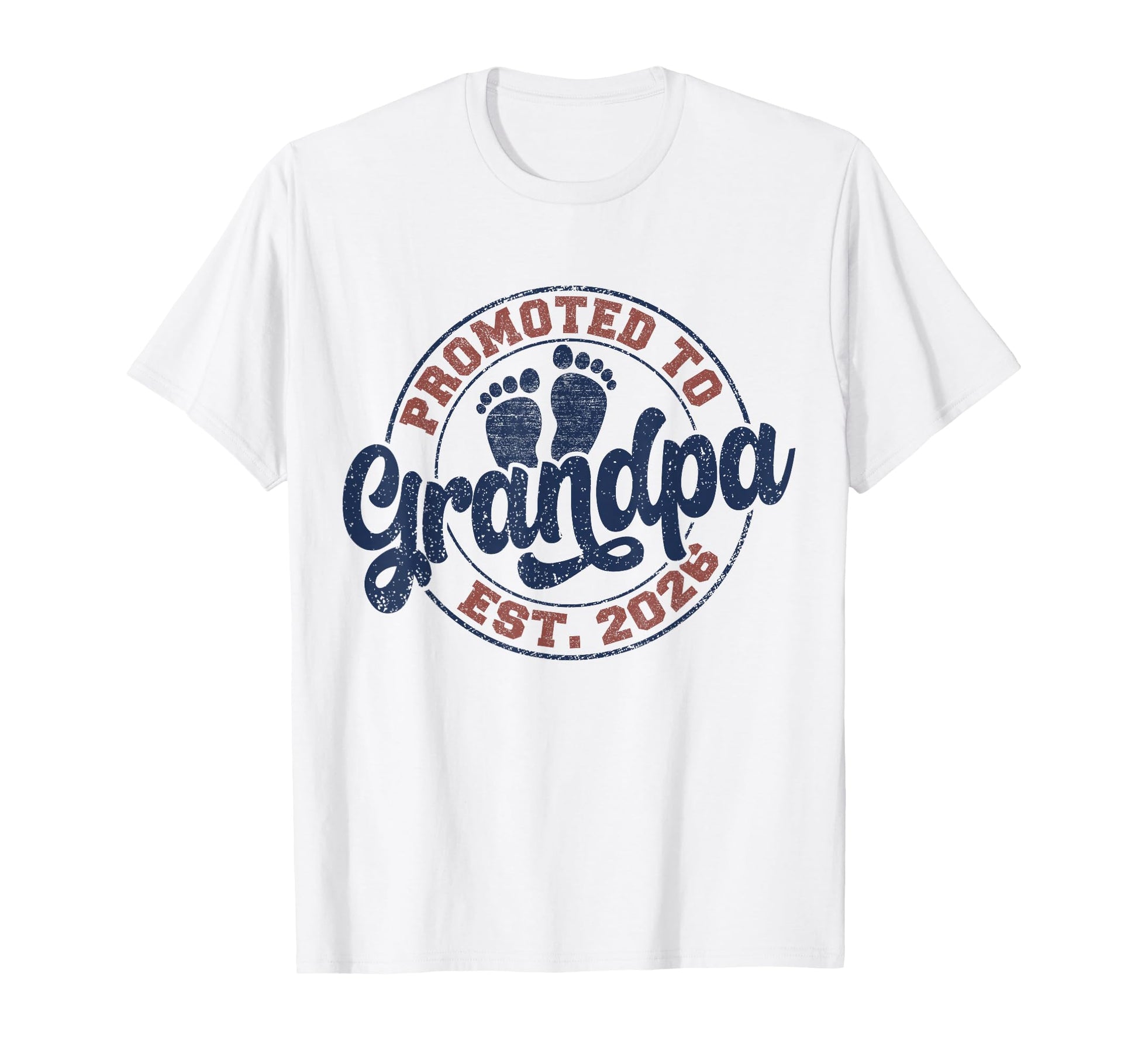 Mens Promoted To Grandpa 2026 T-Shirt - Fun Novelty Design Unisex - T-Shirt, Sweatshirt, Hoodie