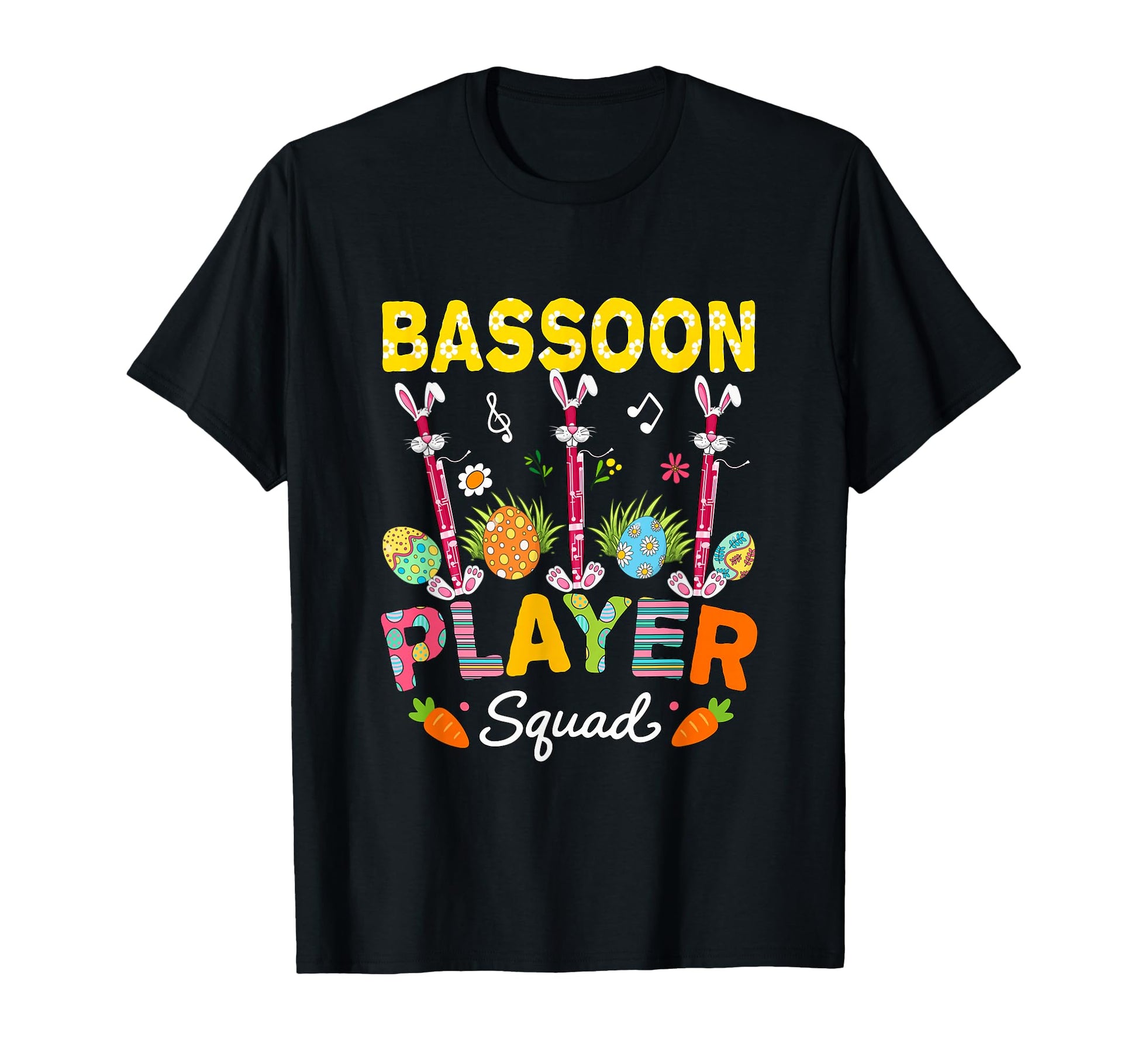 Bassoons Player Squad Easter Bunny T-Shirt - Trendy Graphic for Adults - T-Shirt, Sweatshirt, Hoodie