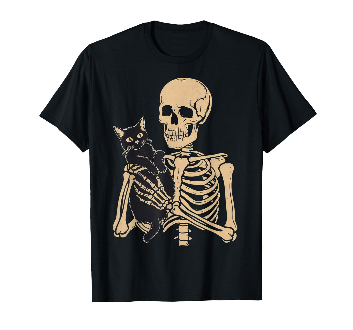 Black Cat Halloween Tees Adults T-Shirt - Casual Everyday Wear for Adults - T-Shirt, Sweatshirt, Hoodie
