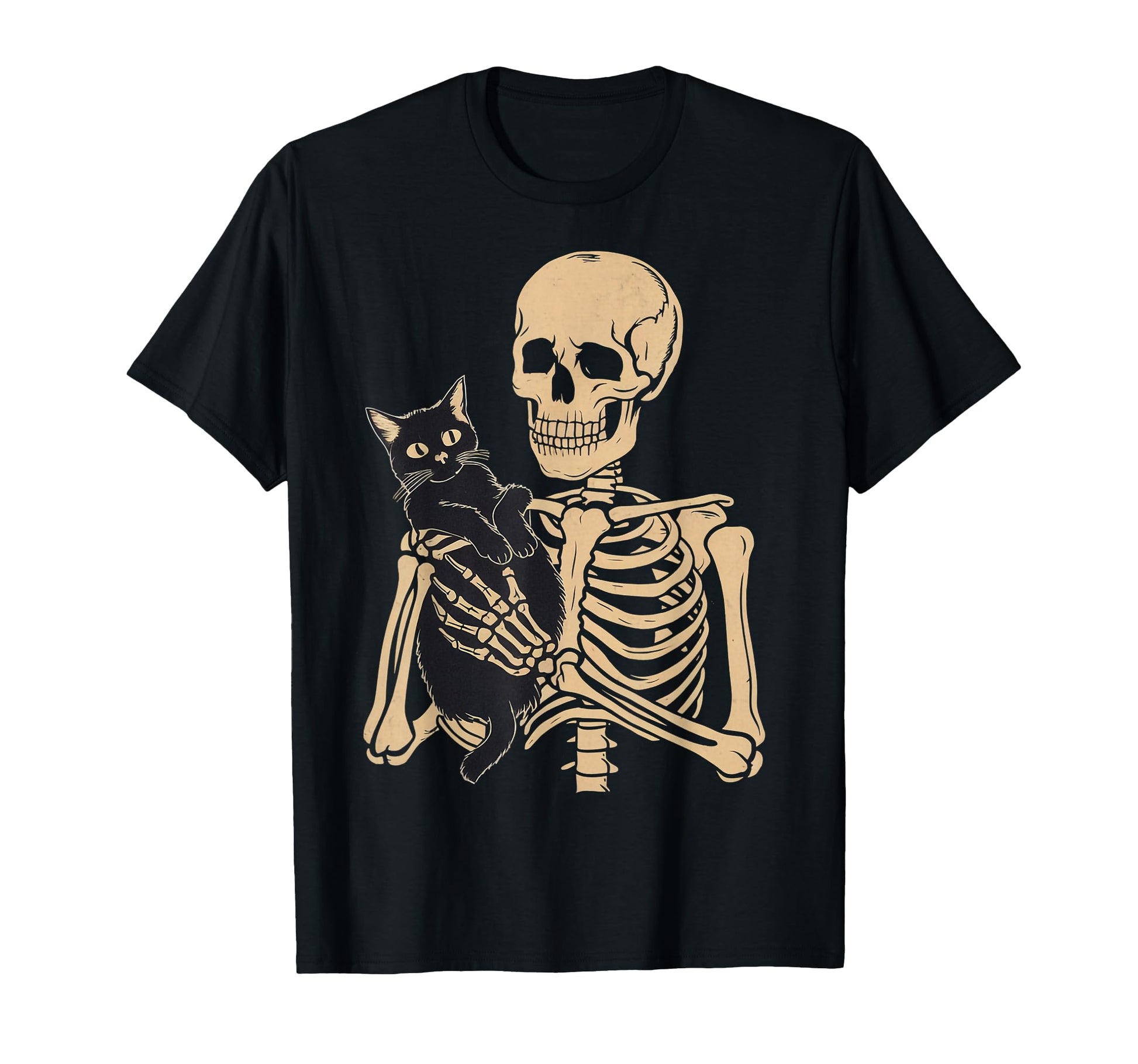 Black Cat Halloween Tees Adults T-Shirt - Casual Everyday Wear for Adults - T-Shirt, Sweatshirt, Hoodie