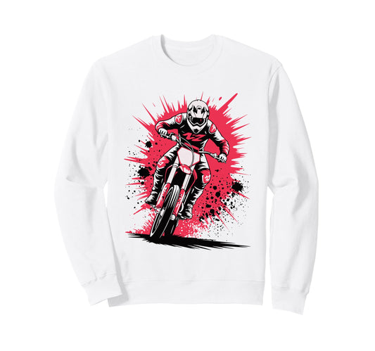 Biker Motorbiker Motorcyclist Dirt Sweatshirt - Graphic Print Men Women - T-Shirt, Sweatshirt, Hoodie
