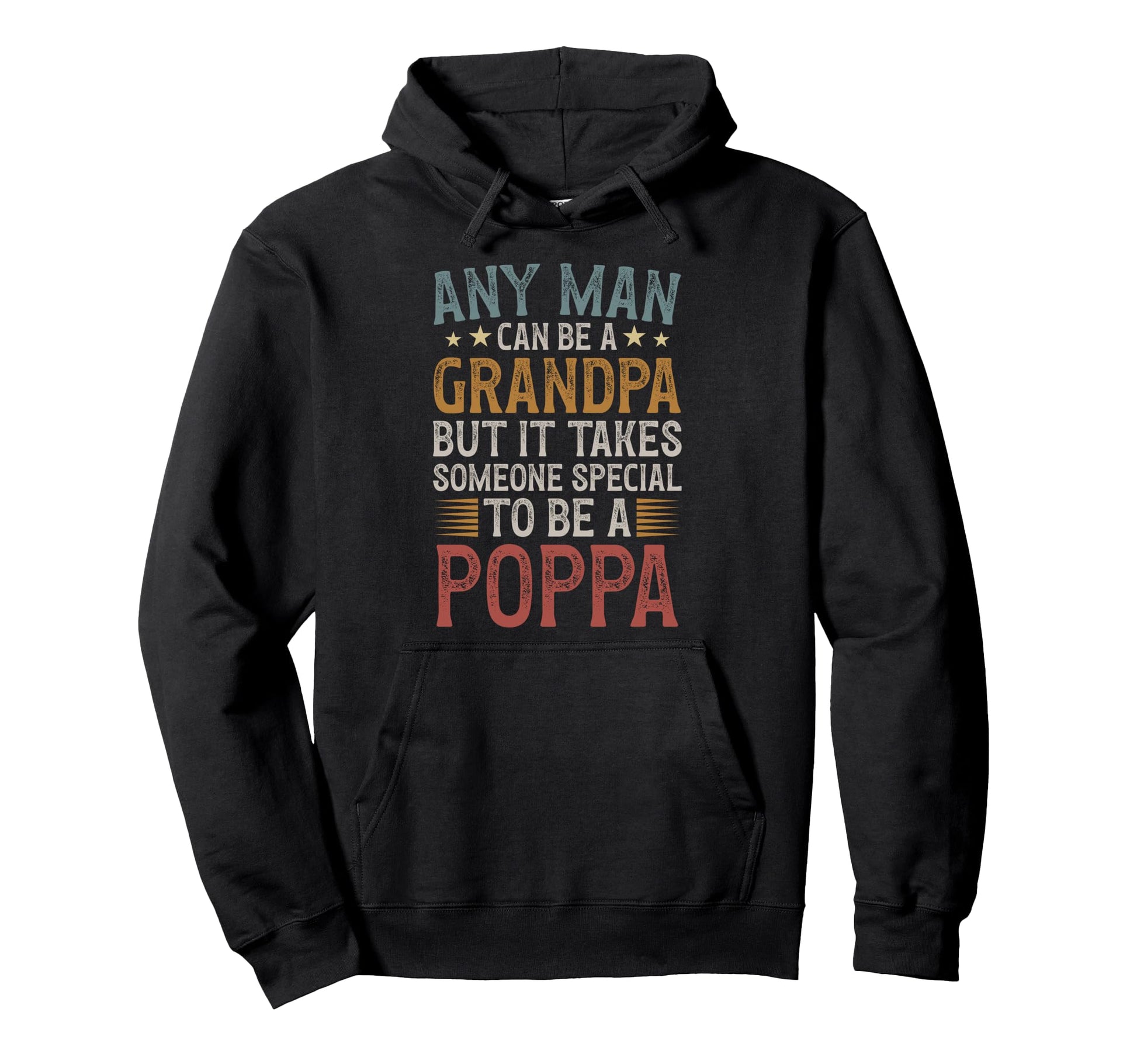 To Be Poppa Grandpa Poppa Grandfather Hoodie - Minimalist Print for Adults - T-Shirt, Sweatshirt, Hoodie