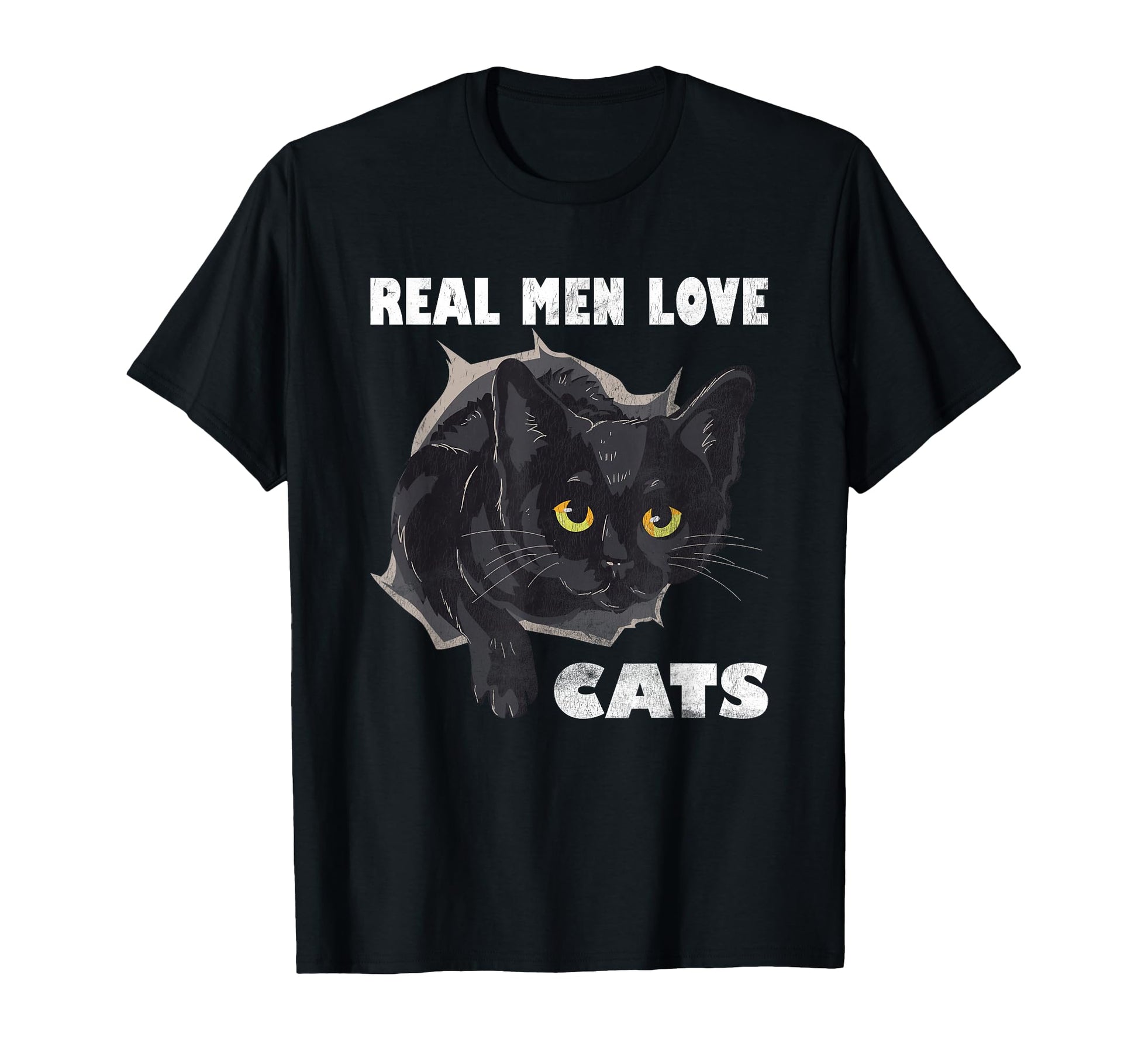 Real Love Cats Cat Lovers Fathers Day T-Shirt - Custom Art Print Unisex - T-Shirt, Sweatshirt, Hoodie