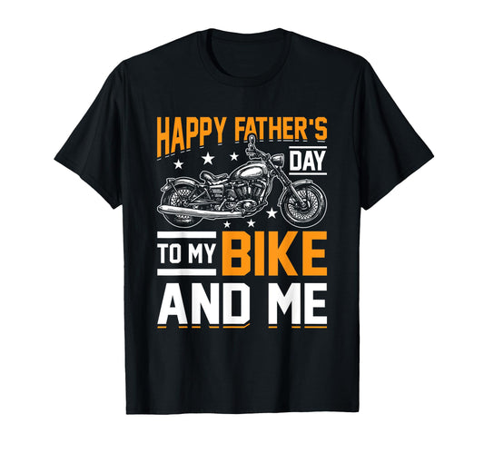 Biker Fathers Day Cyclist Bikes T-Shirt - Custom Art Print Men Women - T-Shirt, Sweatshirt, Hoodie