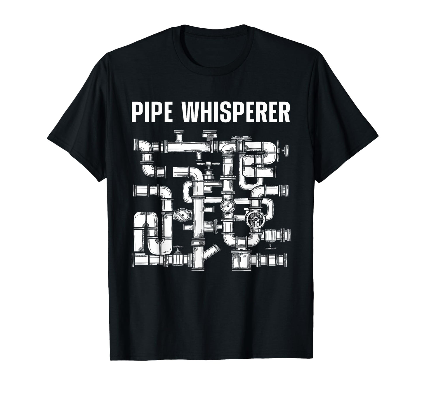Best Plumber Art Plumbing Gag T-Shirt - Minimalist Print for Adults - T-Shirt, Sweatshirt, Hoodie