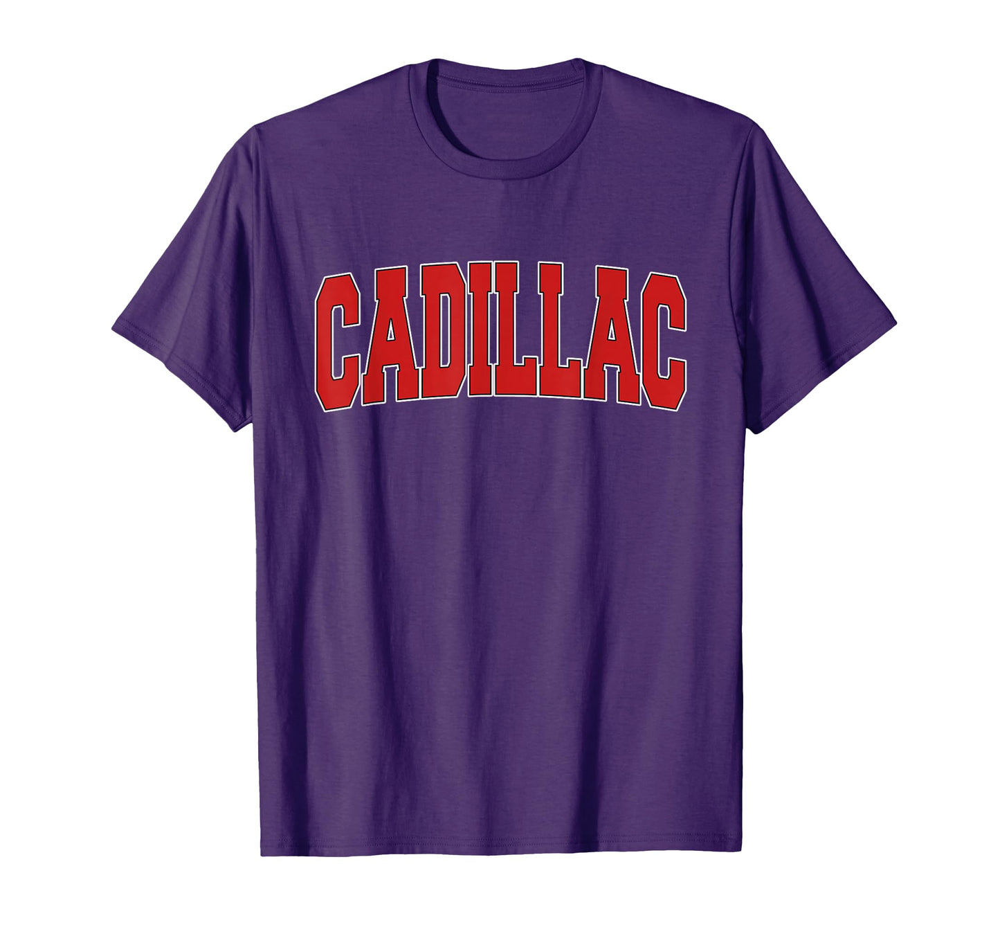 Cadillac Mi Michigan Varsity Usa T-Shirt - Casual Everyday Wear Men Women - T-Shirt, Sweatshirt, Hoodie