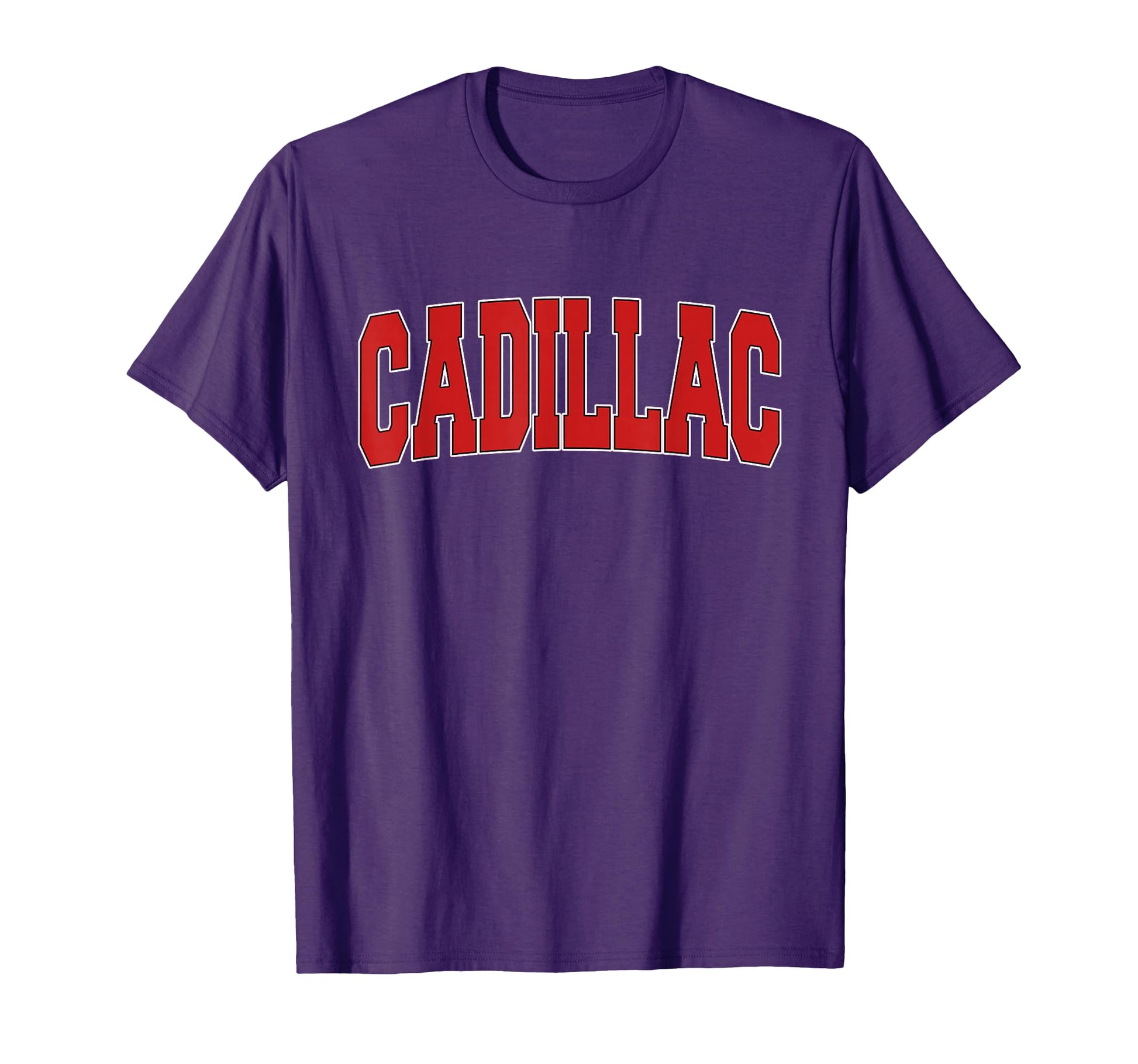 Cadillac Mi Michigan Varsity Usa T-Shirt - Casual Everyday Wear Men Women - T-Shirt, Sweatshirt, Hoodie
