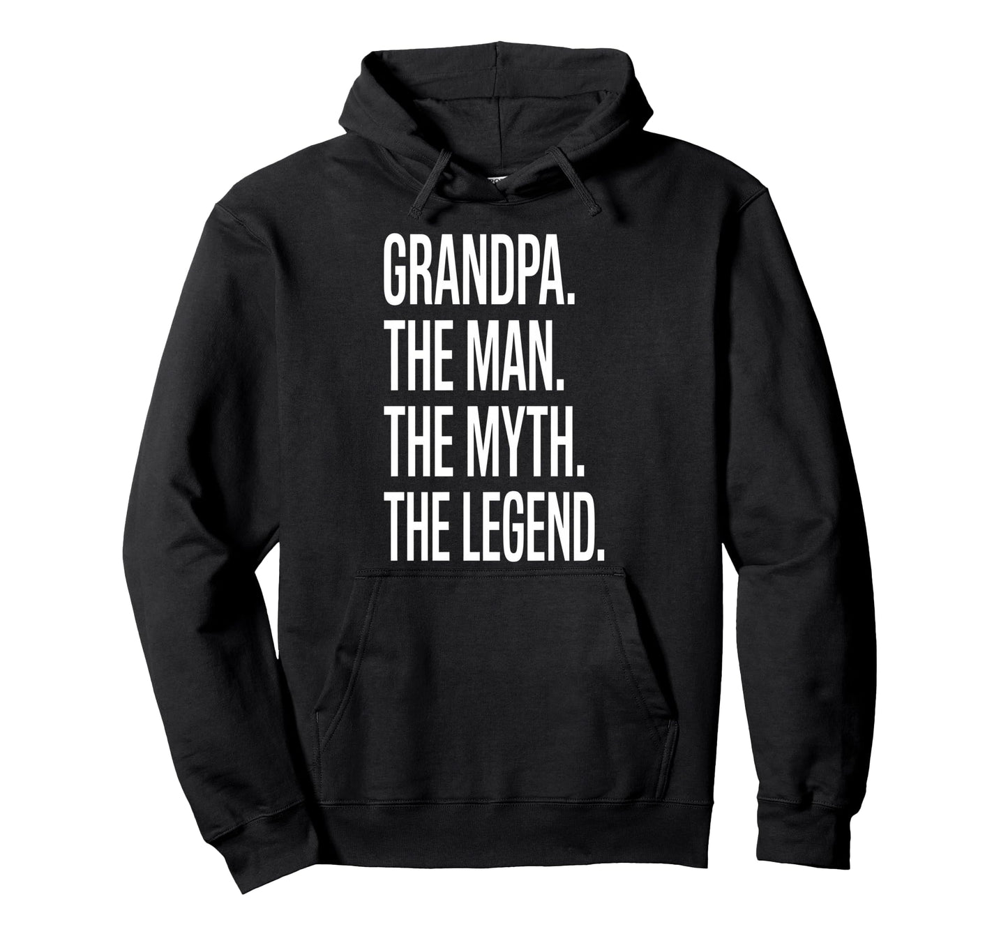 Grandpa Myth Legend Grandfather Fathers Hoodie - Minimalist Print Unisex - T-Shirt, Sweatshirt, Hoodie