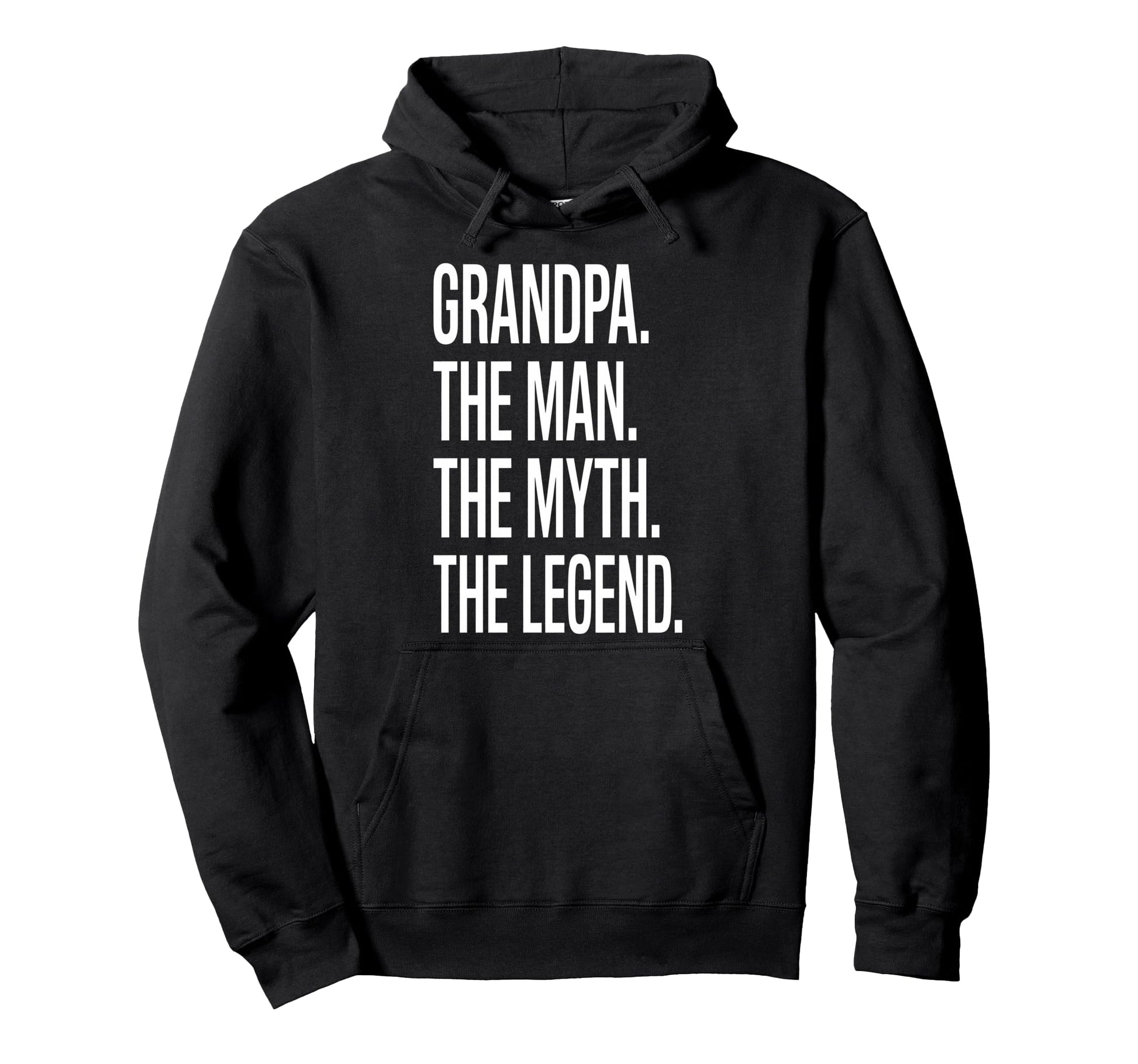 Grandpa Myth Legend Grandfather Fathers Hoodie - Minimalist Print Unisex - T-Shirt, Sweatshirt, Hoodie