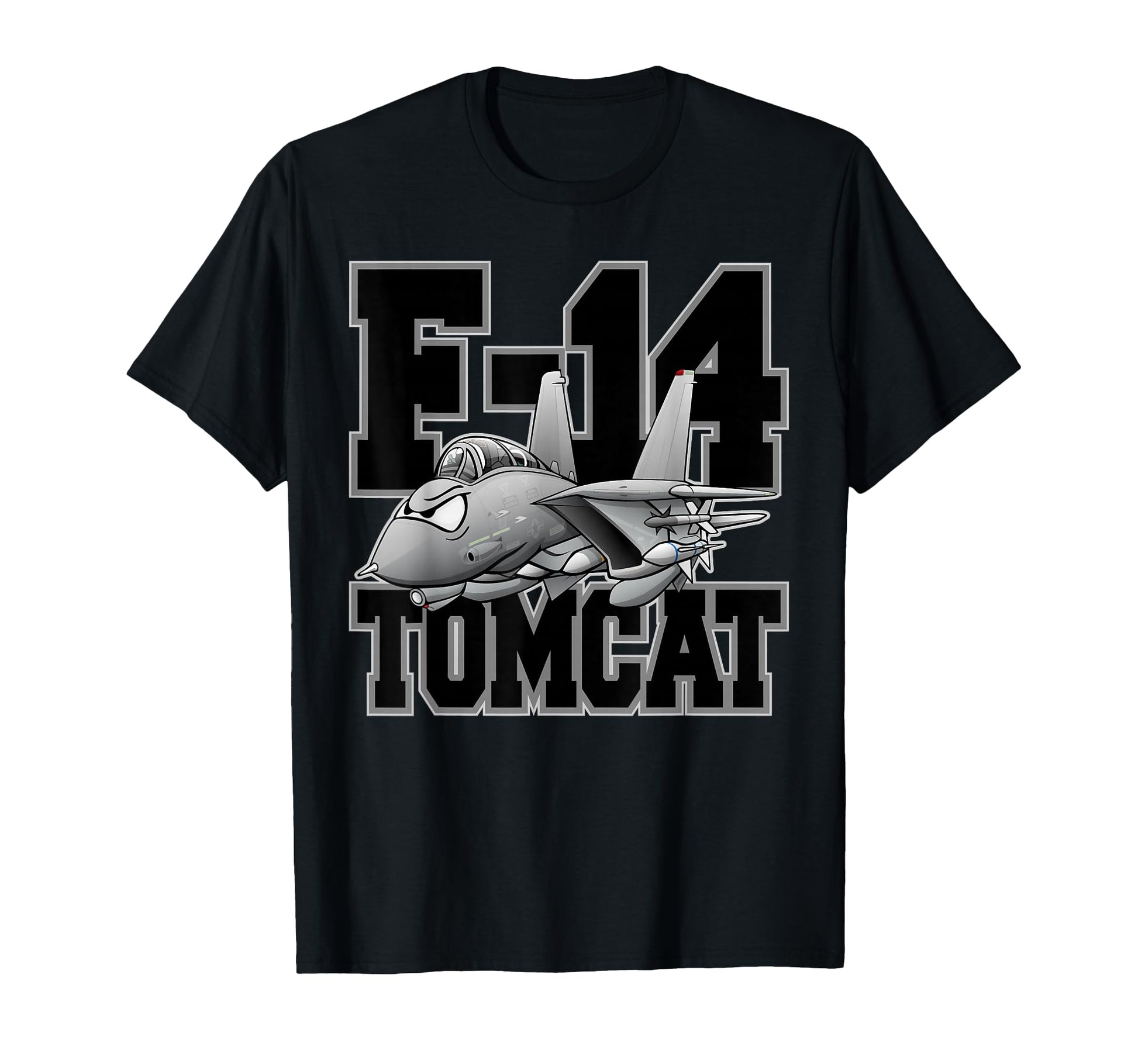 F 14 Tomcat Naval Military Fighter T-Shirt - Aesthetic Graphic for Adults - T-Shirt, Sweatshirt, Hoodie