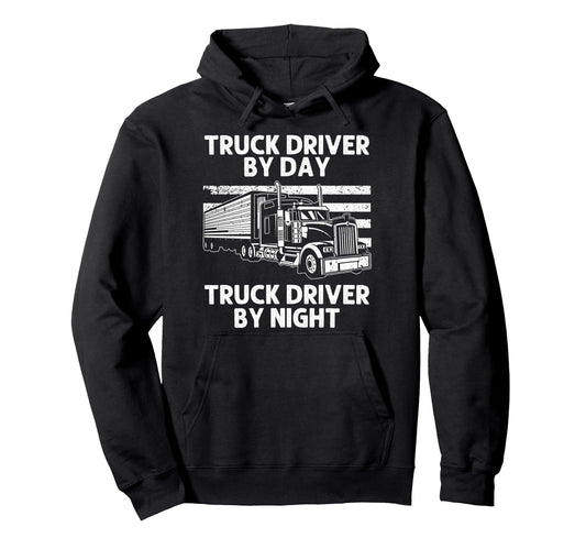 Best Truck Driver Art Dad Trucking Hoodie - Fun Novelty Design for Adults - T-Shirt, Sweatshirt, Hoodie