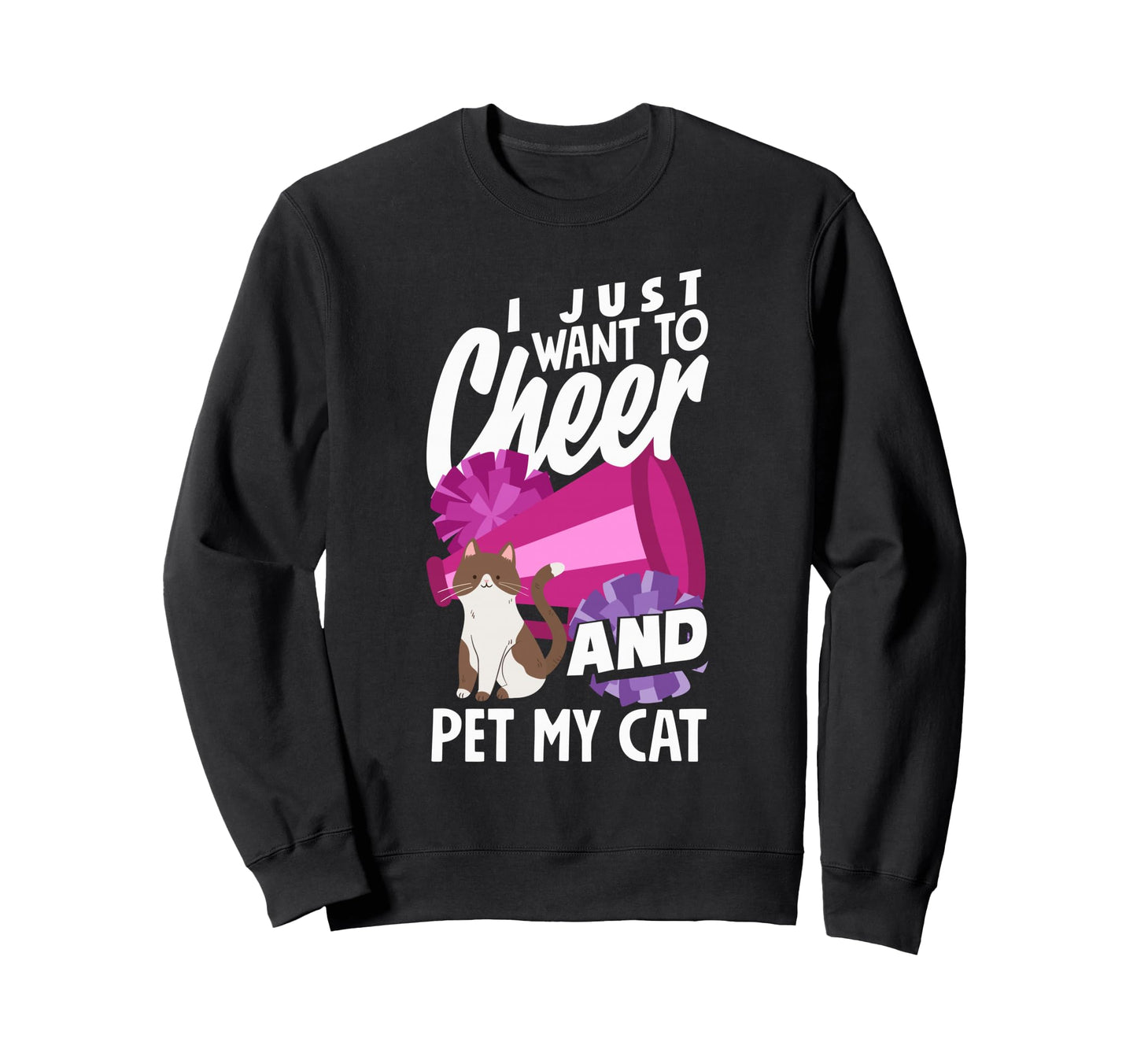 Funny Cheerleading Tie Tie Dye Sweatshirt - Fun Novelty Design for Adults - T-Shirt, Sweatshirt, Hoodie