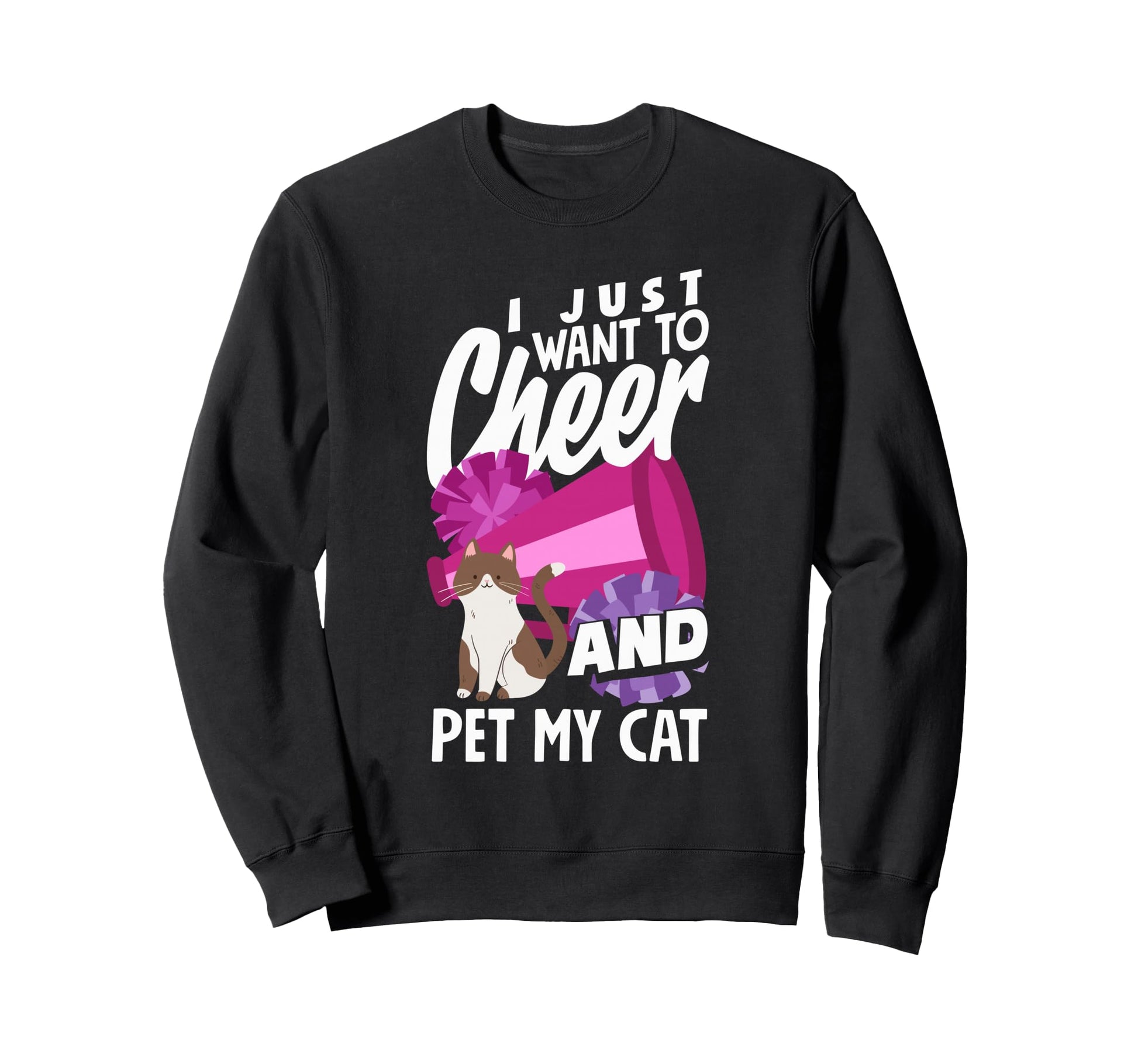 Funny Cheerleading Tie Tie Dye Sweatshirt - Fun Novelty Design for Adults - T-Shirt, Sweatshirt, Hoodie