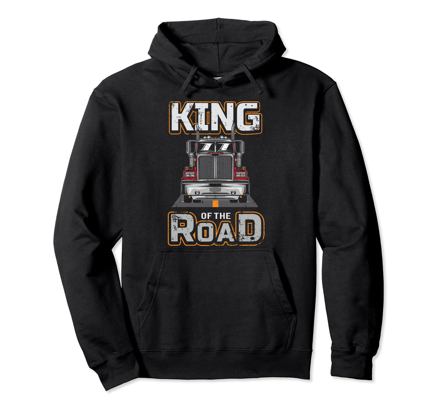 King Road Daddy Trucker Semi Hoodie - Casual Everyday Wear for Adults - T-Shirt, Sweatshirt, Hoodie