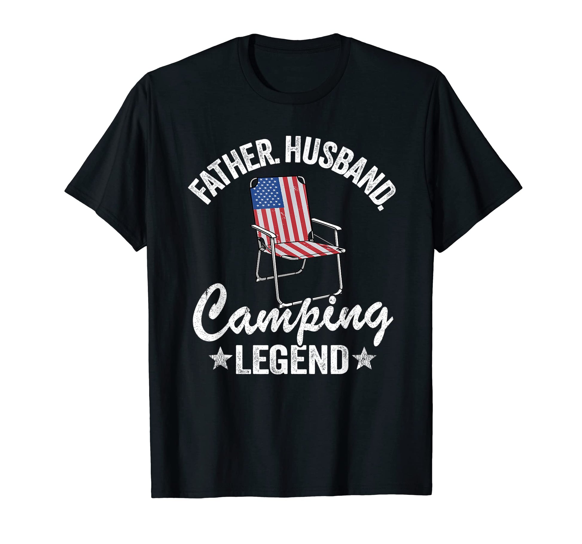Father Husband Camping Legend Dad T-Shirt - Custom Art Print Unisex - T-Shirt, Sweatshirt, Hoodie