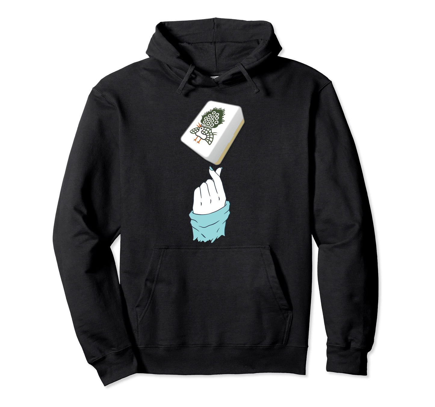Ichi Eiso Mahjong Tile Funny Pop Hoodie - Casual Everyday Wear Unisex - T-Shirt, Sweatshirt, Hoodie