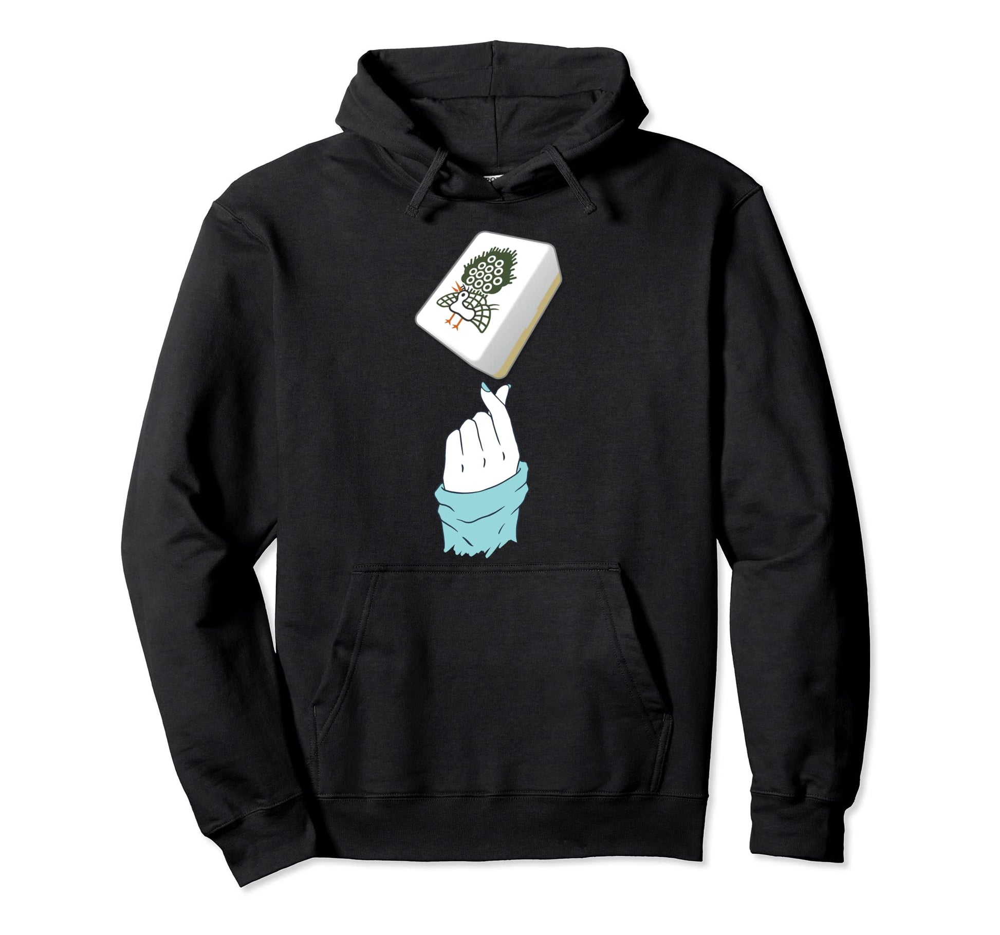 Ichi Eiso Mahjong Tile Funny Pop Hoodie - Casual Everyday Wear Unisex - T-Shirt, Sweatshirt, Hoodie