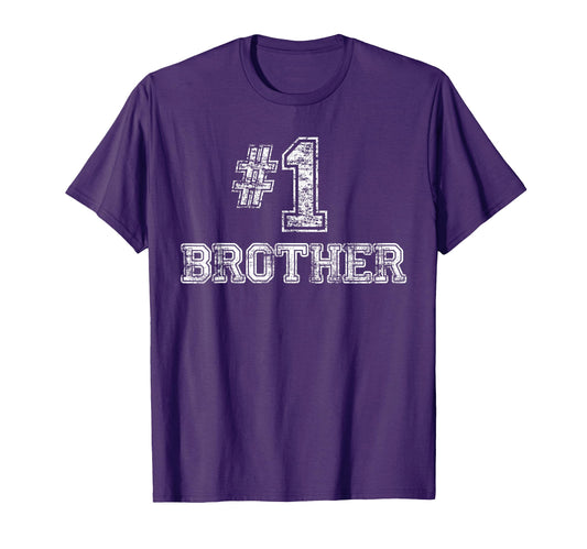 1 Brother Number One T-Shirt - Graphic Print Unisex - T-Shirt, Sweatshirt, Hoodie