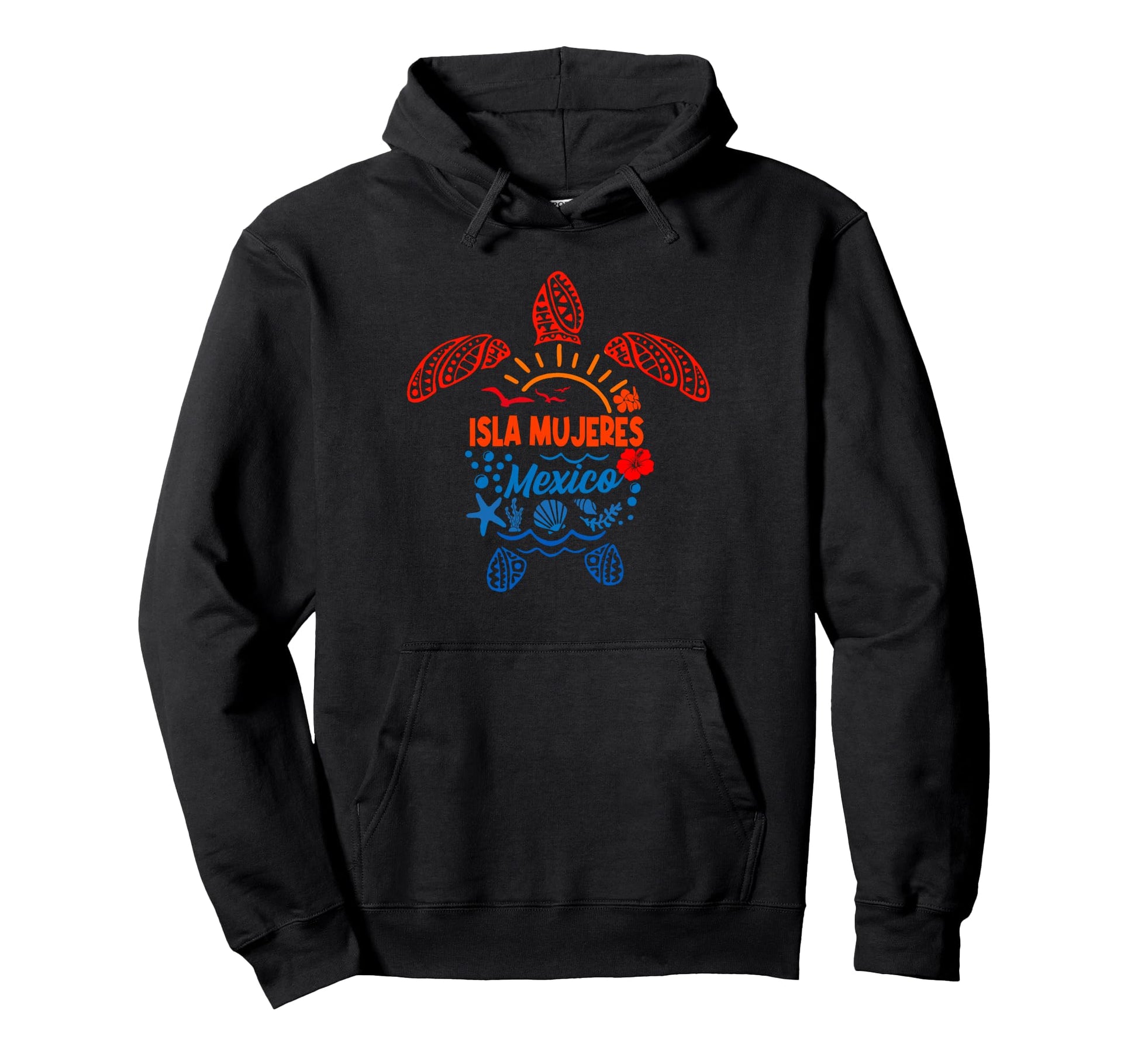 Isla Mujeres Sea Turtle Mexico Summer Hoodie - Fun Novelty Design Unisex - T-Shirt, Sweatshirt, Hoodie