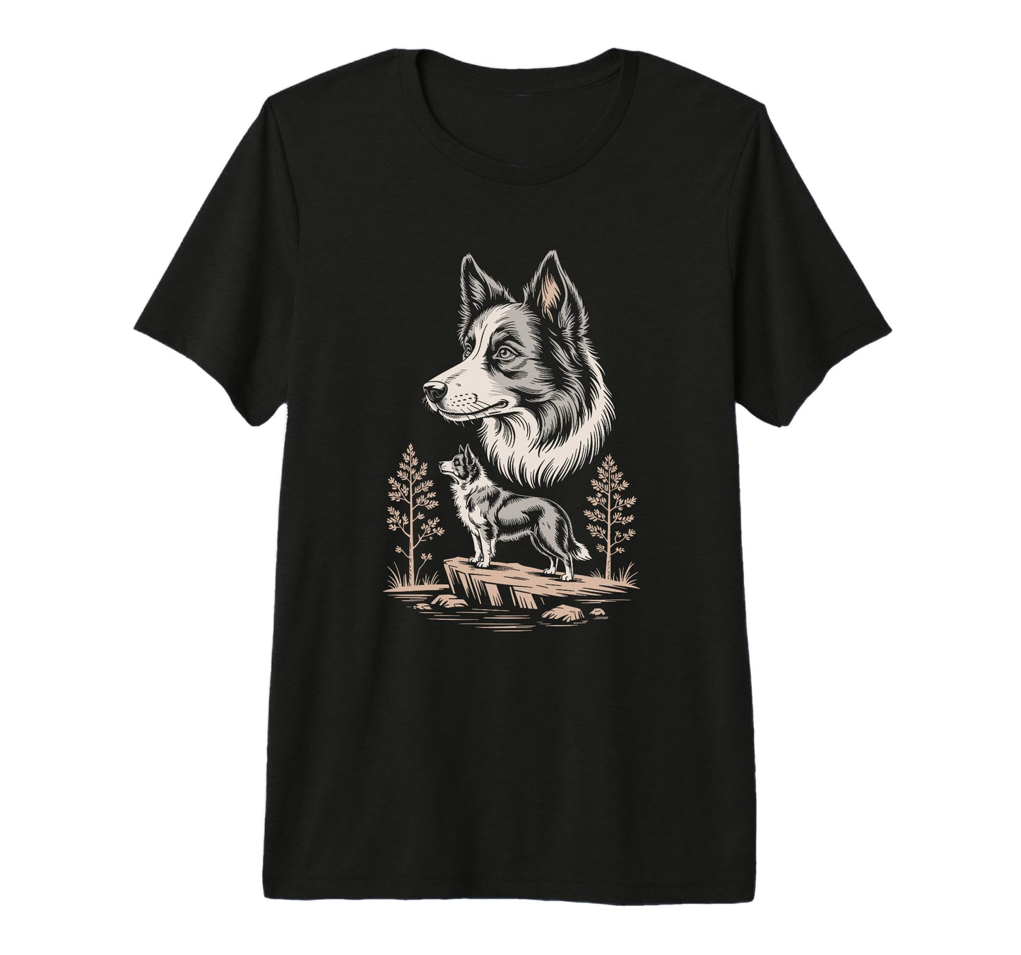 Mom Dad Border Collie Dog Owner T-Shirt - Aesthetic Graphic Men Women - T-Shirt, Sweatshirt, Hoodie