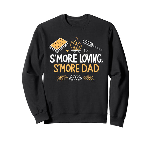 Camping Dad Smore Loving Fathers Sweatshirt - Minimalist Print Men Women - T-Shirt, Sweatshirt, Hoodie
