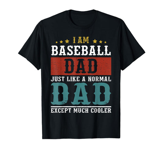 Baseball Dad Fathers Day Daddy T-Shirt - Graphic Print for Adults - T-Shirt, Sweatshirt, Hoodie