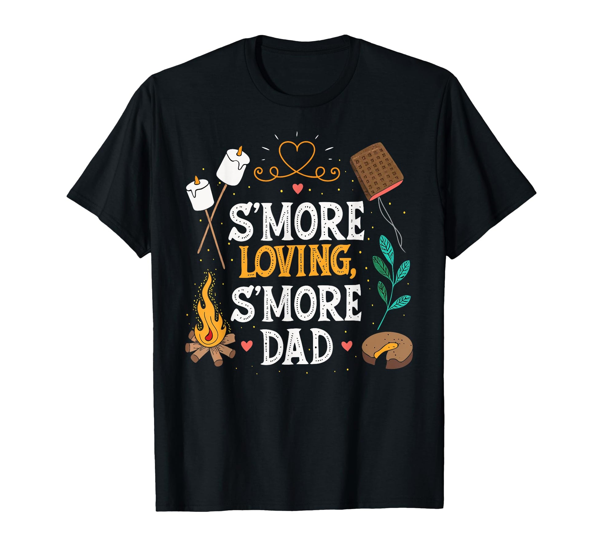 Smore Dad Camping Hiking Fathers Day T-Shirt - Minimalist Print for Adults - T-Shirt, Sweatshirt, Hoodie
