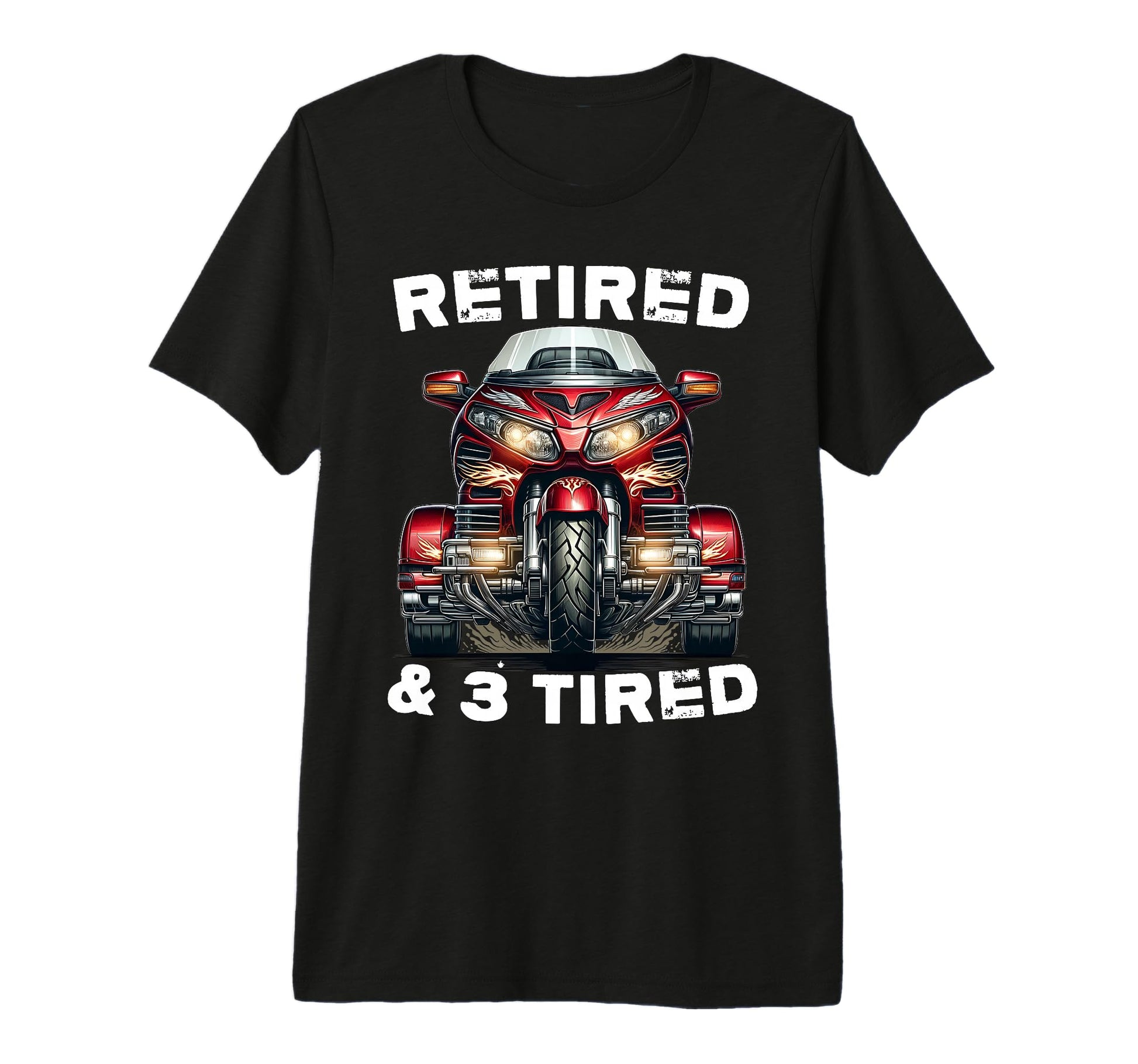 Retired Motorcycle Trike Grandpa T-Shirt - Casual Everyday Wear for Adults - T-Shirt, Sweatshirt, Hoodie