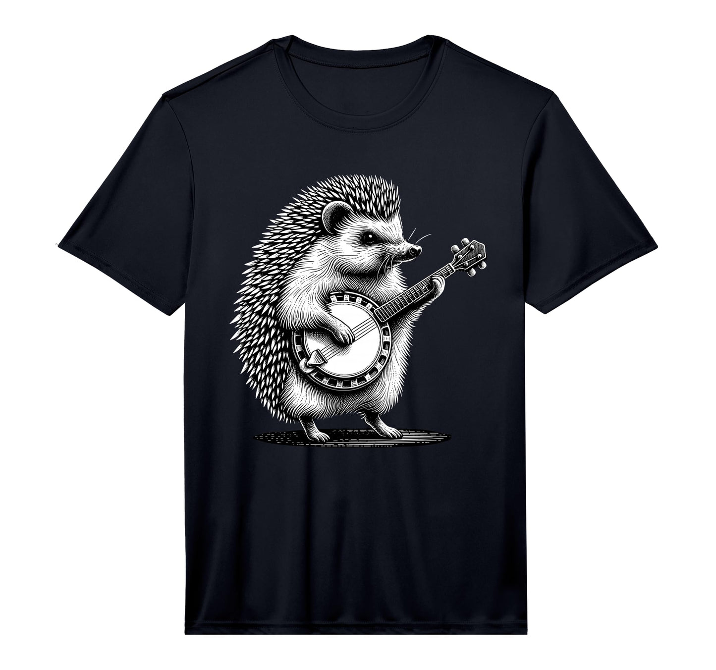 Hedgehog Playing Banjo Marching Band T-Shirt - Trendy Graphic Men Women - T-Shirt, Sweatshirt, Hoodie