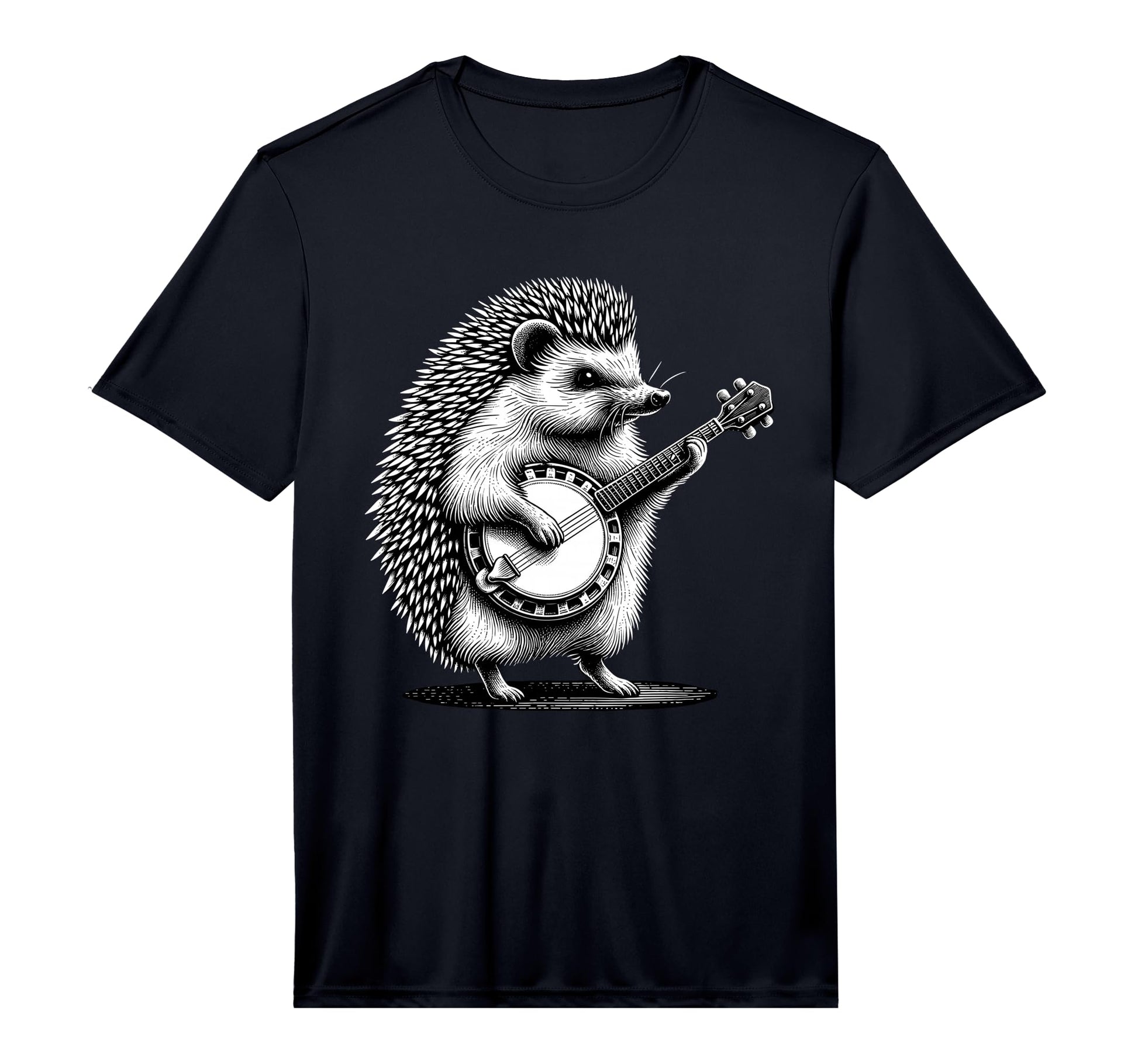 Hedgehog Playing Banjo Marching Band T-Shirt - Trendy Graphic Men Women - T-Shirt, Sweatshirt, Hoodie
