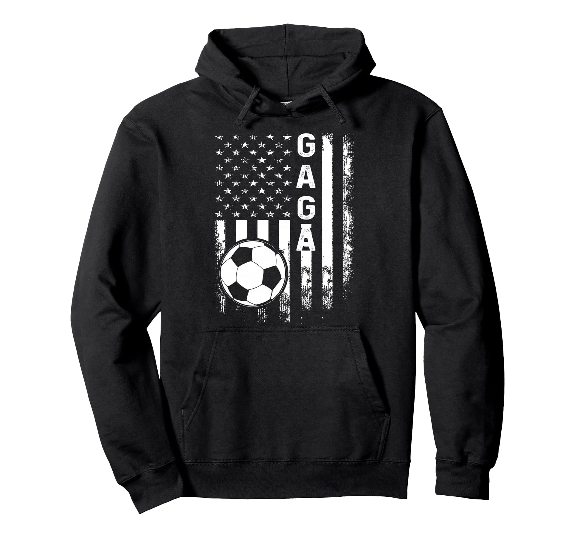 Soccer Gaga American Flag Hoodie - Custom Art Print Unisex - T-Shirt, Sweatshirt, Hoodie