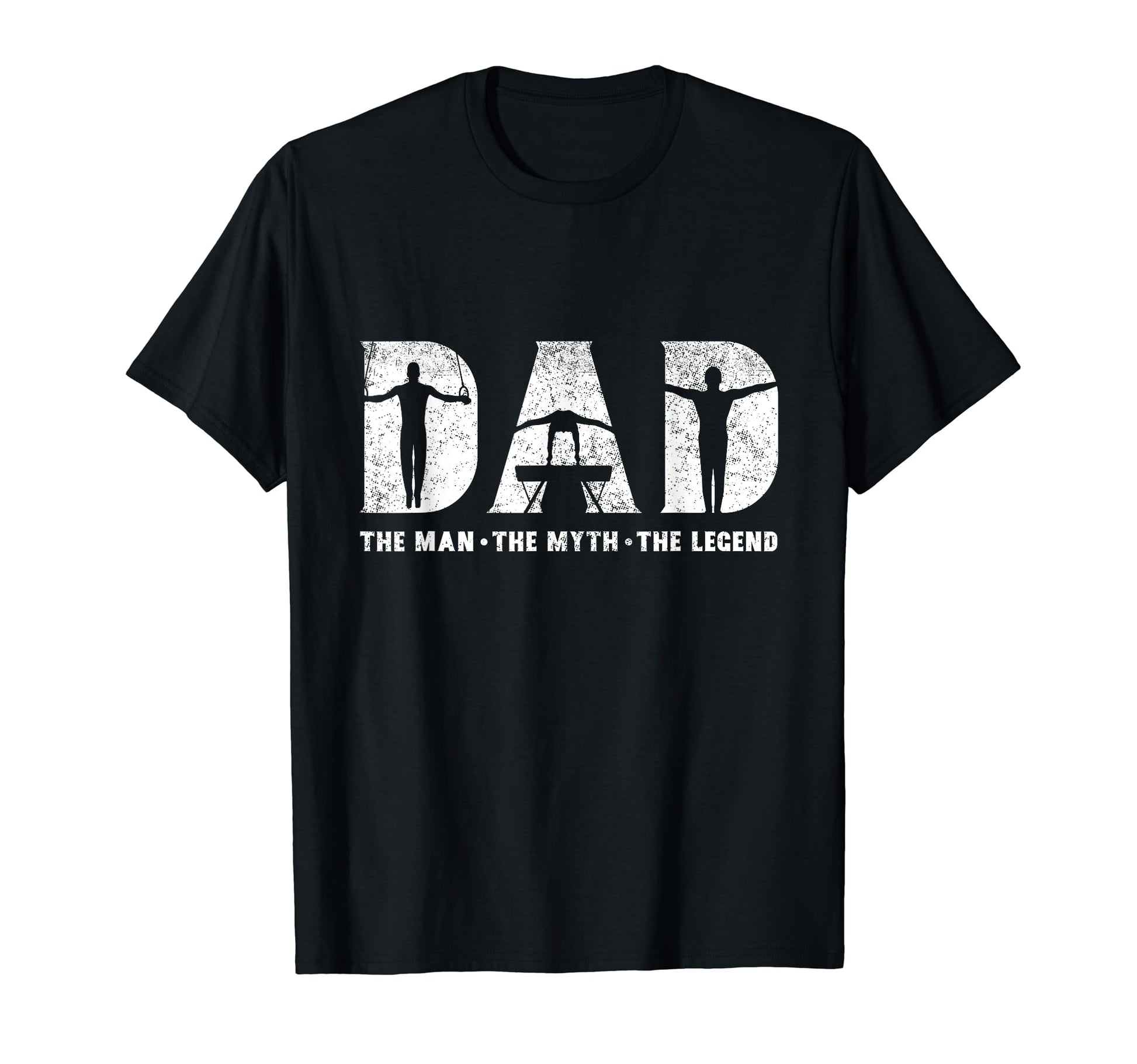 Gymnastics Dad Myth Legend Fathers T-Shirt - Minimalist Print for Adults - T-Shirt, Sweatshirt, Hoodie