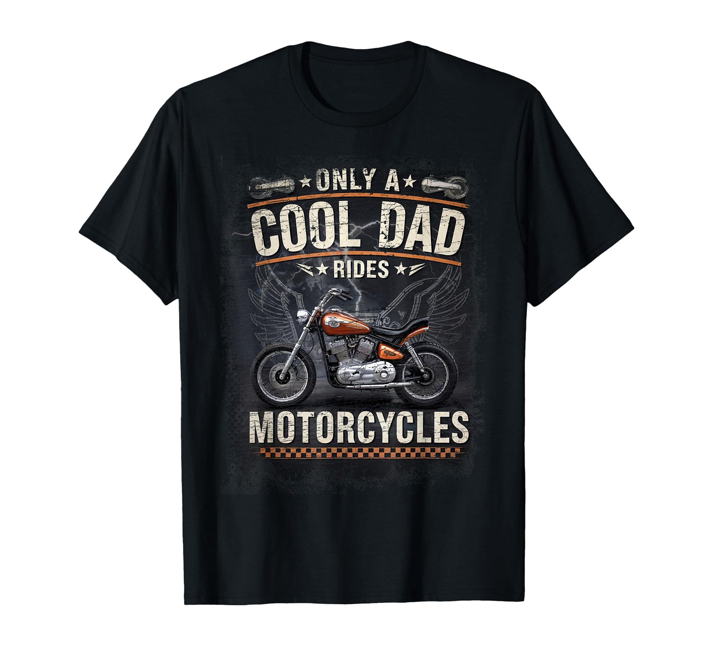 Dad Biker Funny Motorcycle Rider T-Shirt - Trendy Graphic Unisex - T-Shirt, Sweatshirt, Hoodie
