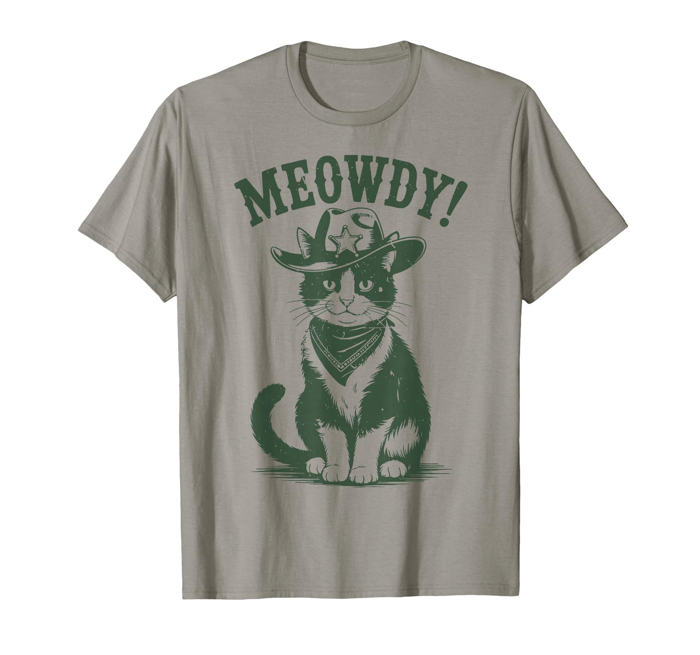 Meowdy Tuxedo Cat Cowboy Country T-Shirt - Trendy Graphic for Adults - T-Shirt, Sweatshirt, Hoodie