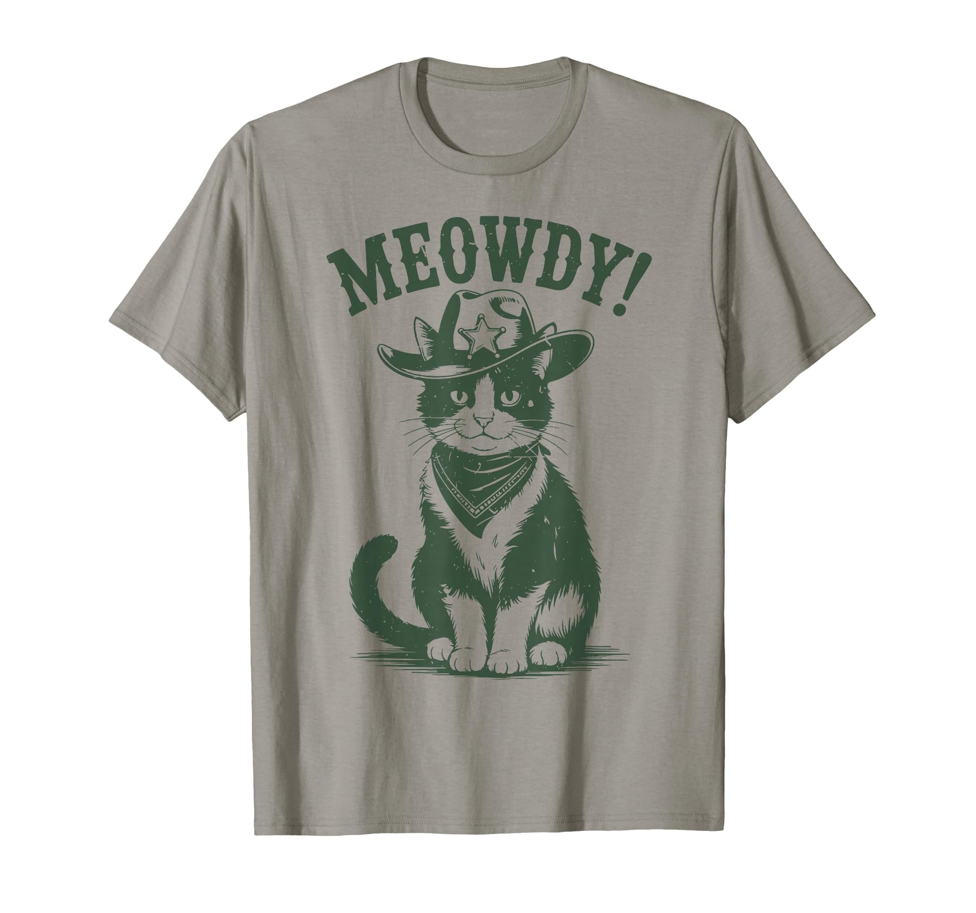 Meowdy Tuxedo Cat Cowboy Country T-Shirt - Trendy Graphic for Adults - T-Shirt, Sweatshirt, Hoodie