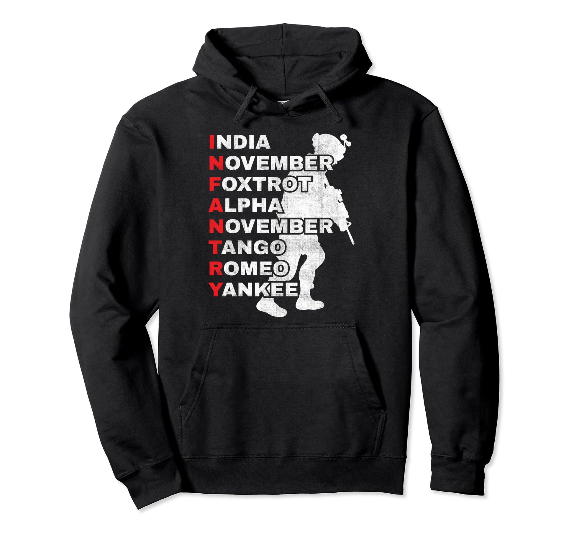Army Infantry Phonetic Alphabet Dad Sweatshirt - Minimalist Print Unisex - T-Shirt, Sweatshirt, Hoodie