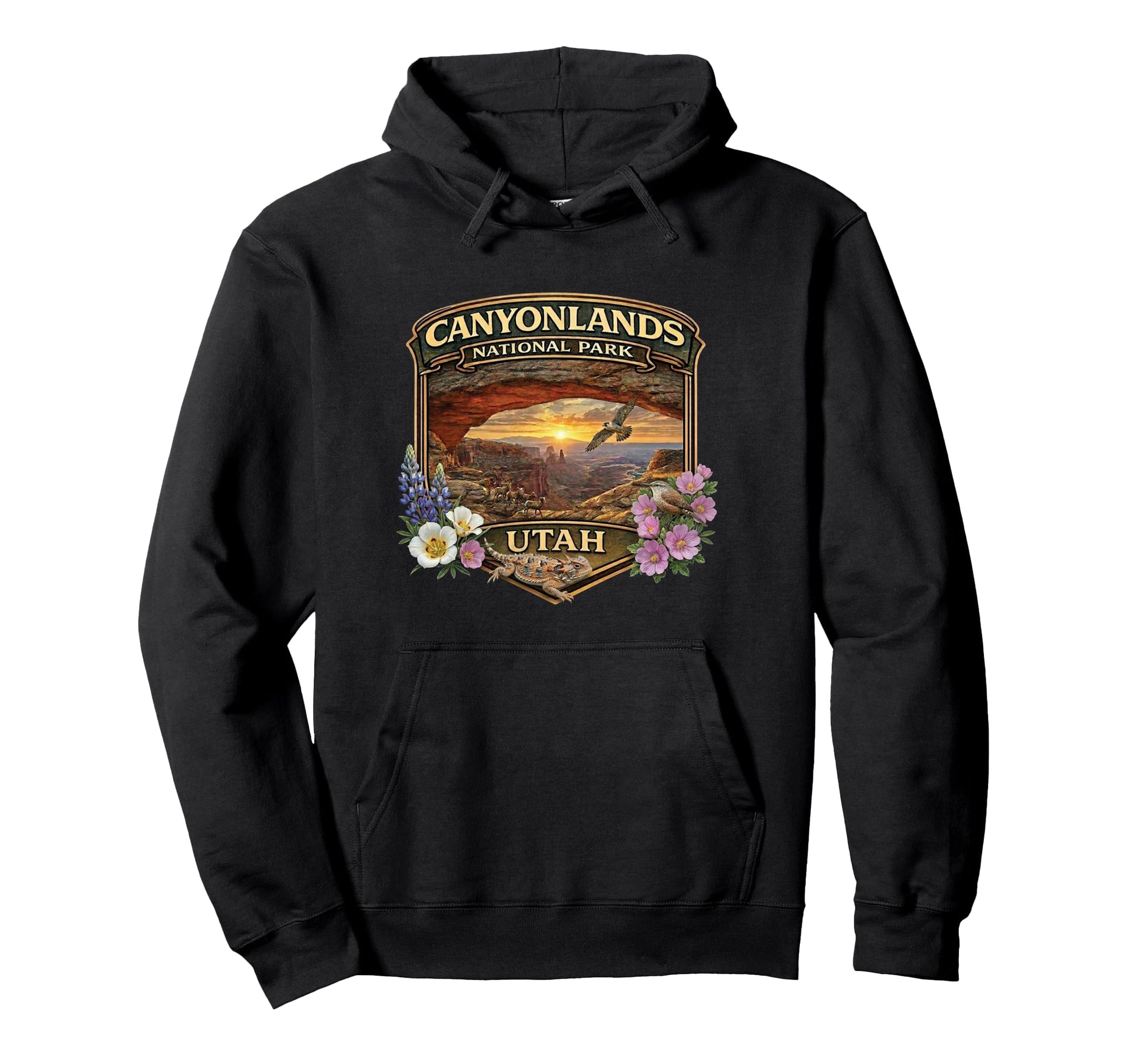 Canyonlands National Park Utah Novelty Hoodie - Custom Art Print Unisex - T-Shirt, Sweatshirt, Hoodie