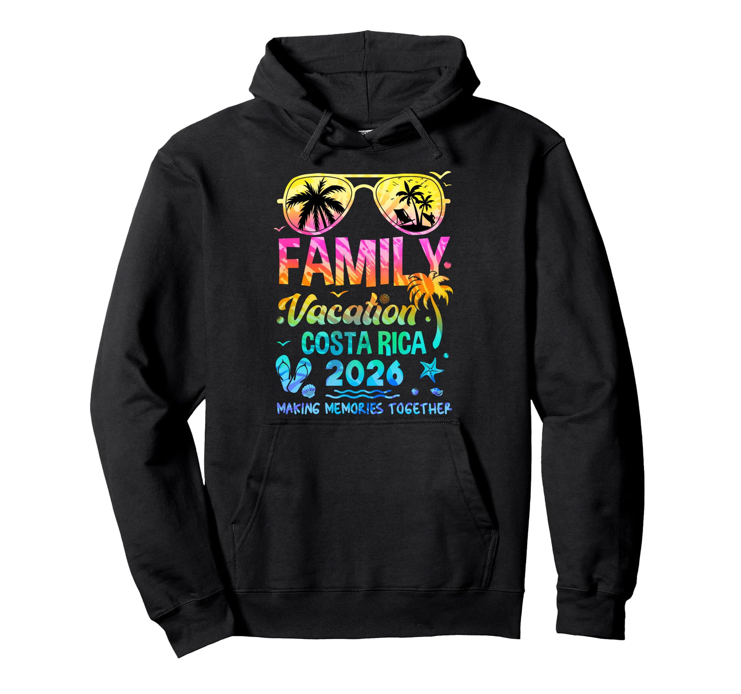 Family Vacation 2026 Costa Rica Hoodie - Casual Everyday Wear Men Women - T-Shirt, Sweatshirt, Hoodie