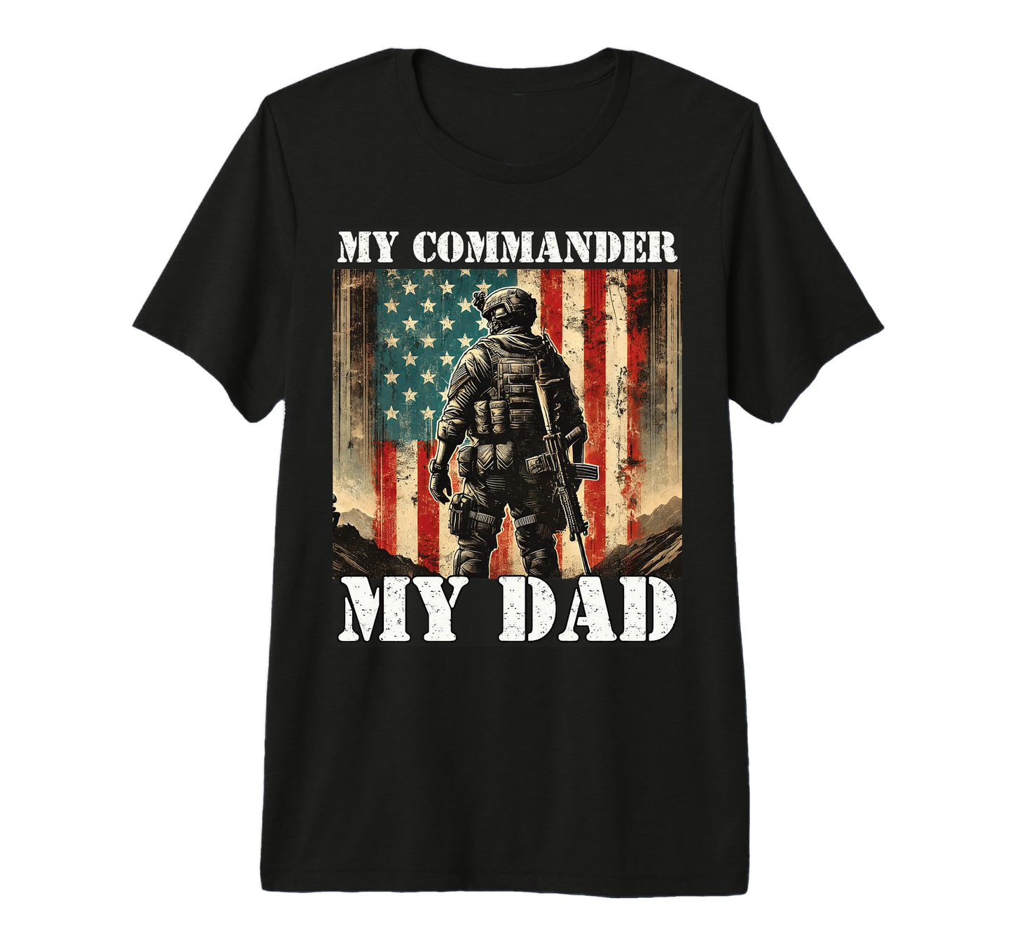 Proud Father Son Daughter Military T-Shirt - Casual Everyday Wear Unisex - T-Shirt, Sweatshirt, Hoodie