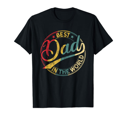 Best Dad World Fathers Day Dad T-Shirt - Aesthetic Graphic for Adults - T-Shirt, Sweatshirt, Hoodie