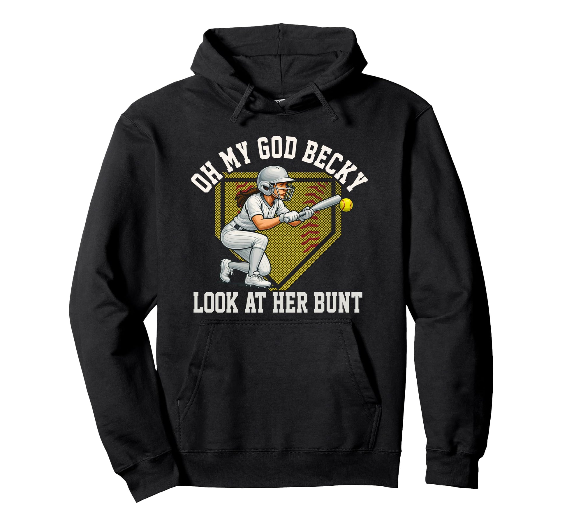 Softball Her Bunt Rap Parody Players Hoodie - Graphic Print Unisex - T-Shirt, Sweatshirt, Hoodie