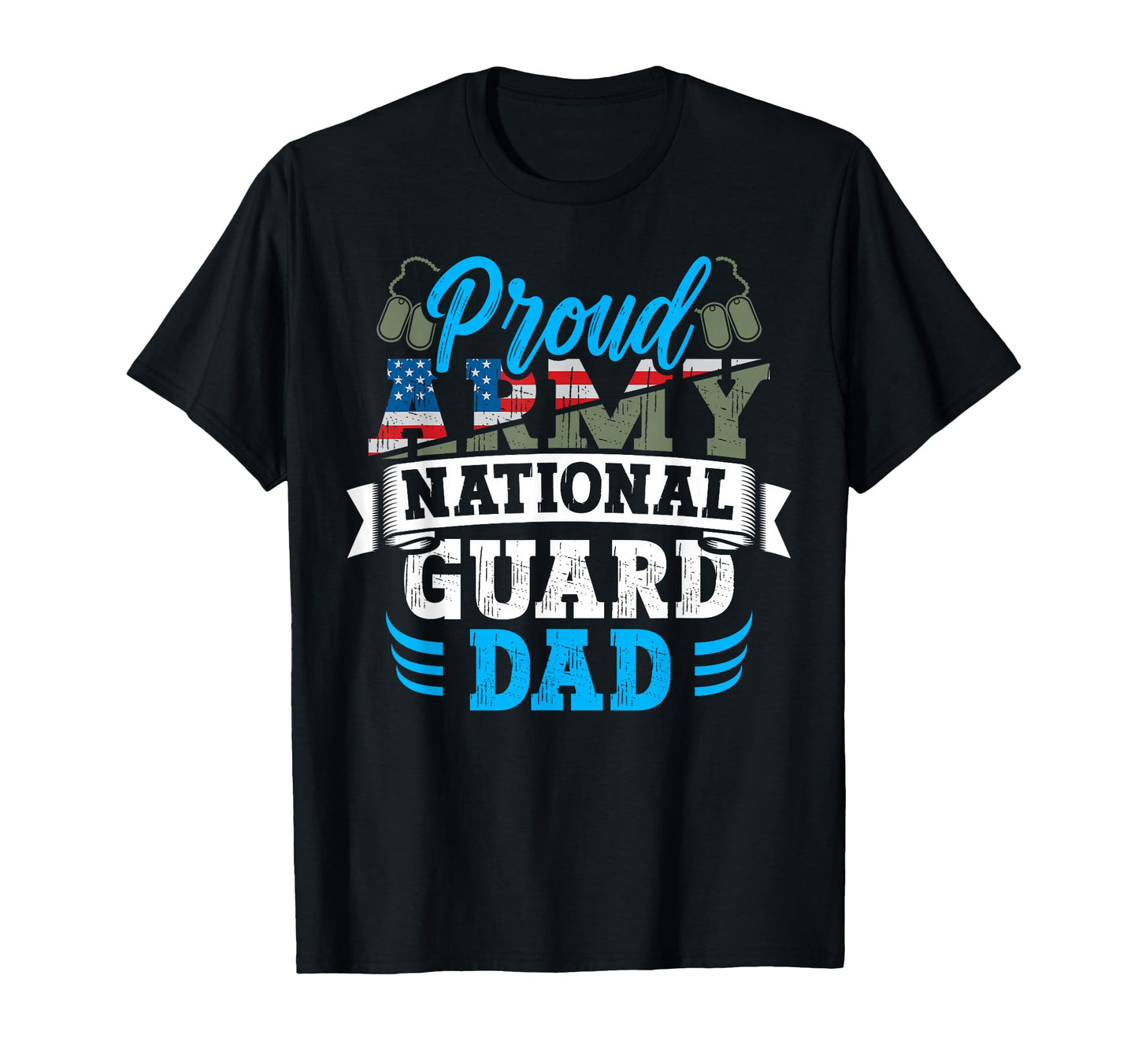 Proud Army National Guard Dad Dog T-Shirt - Streetwear Style for Adults - T-Shirt, Sweatshirt, Hoodie