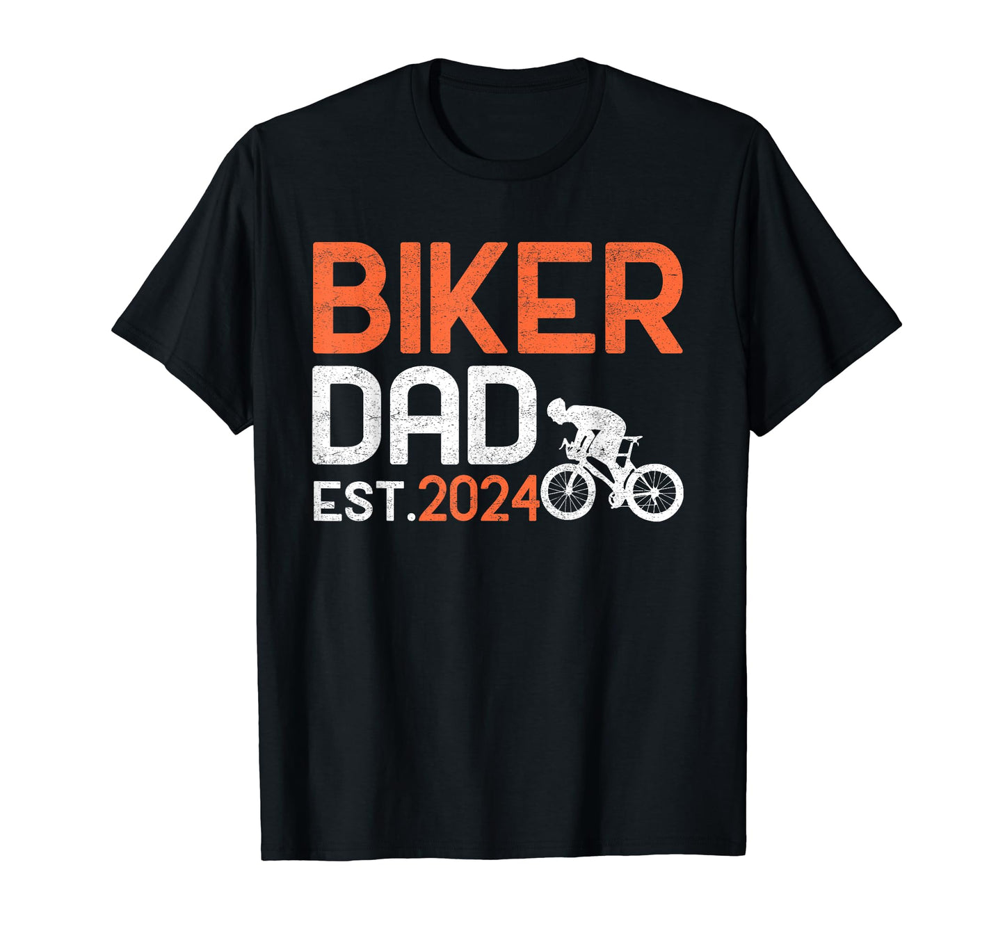 Dad Est 2024 Promoted To Daddy 2024 Bike T-Shirt - Trendy Graphic Unisex - T-Shirt, Sweatshirt, Hoodie