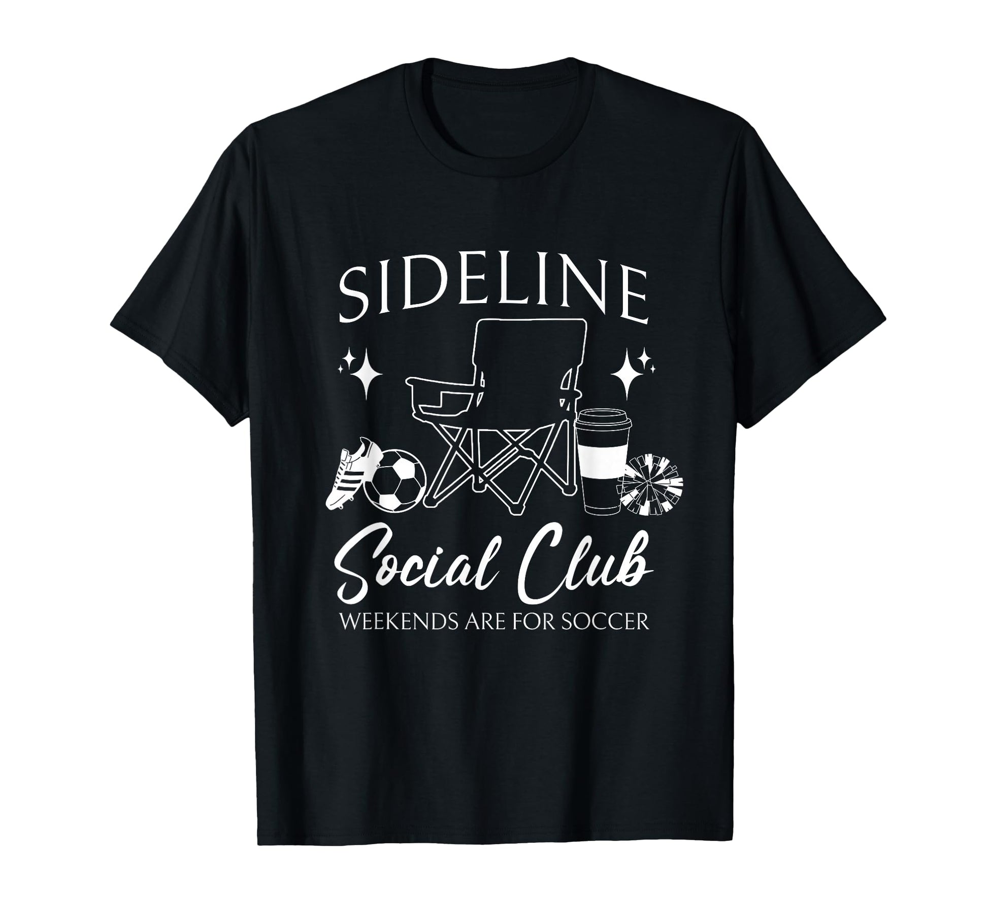 Sideline Social Club Soccer Mom Game T-Shirt - Custom Art Print for Adults - T-Shirt, Sweatshirt, Hoodie